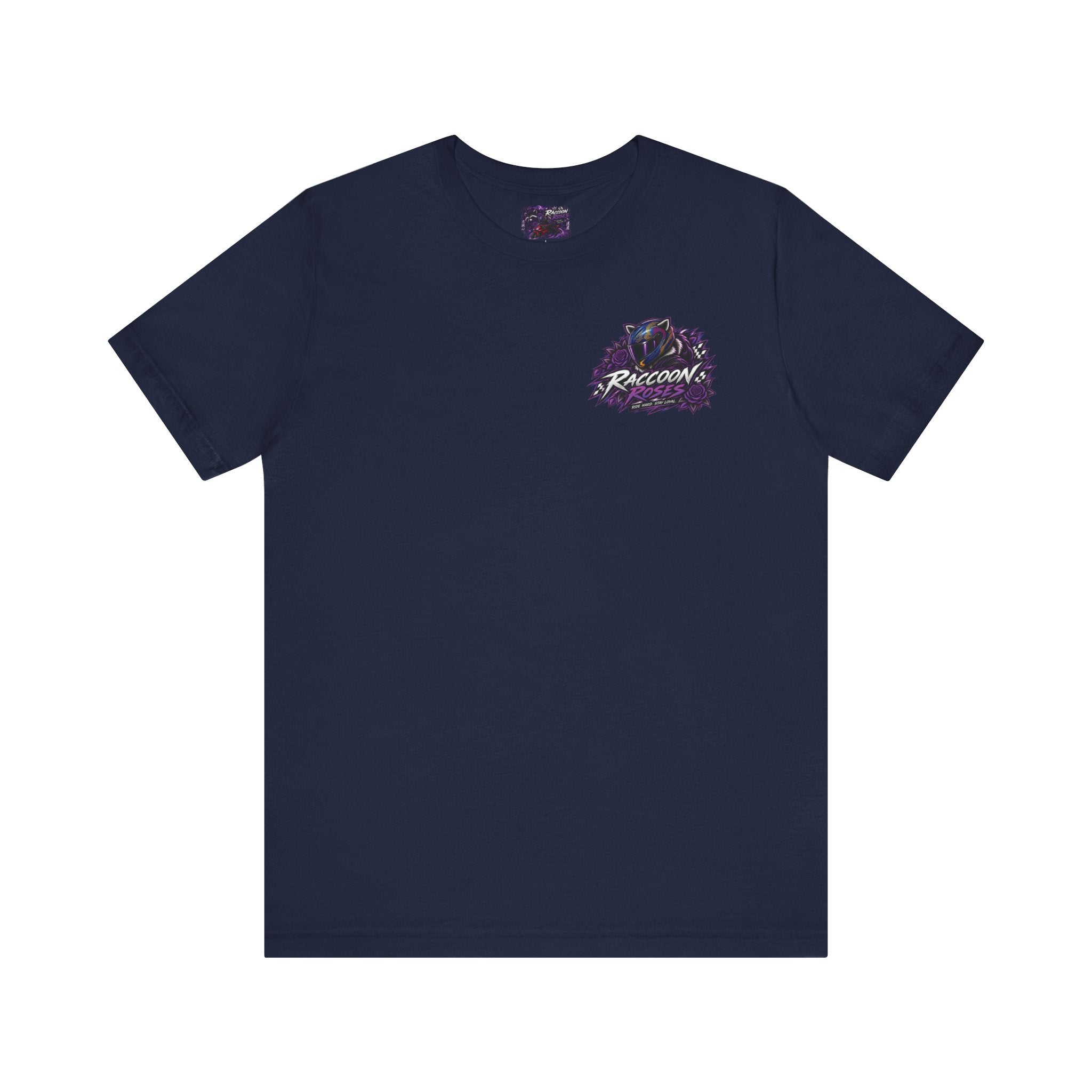 Raccoon Rose Motorcycle Graphic Tee