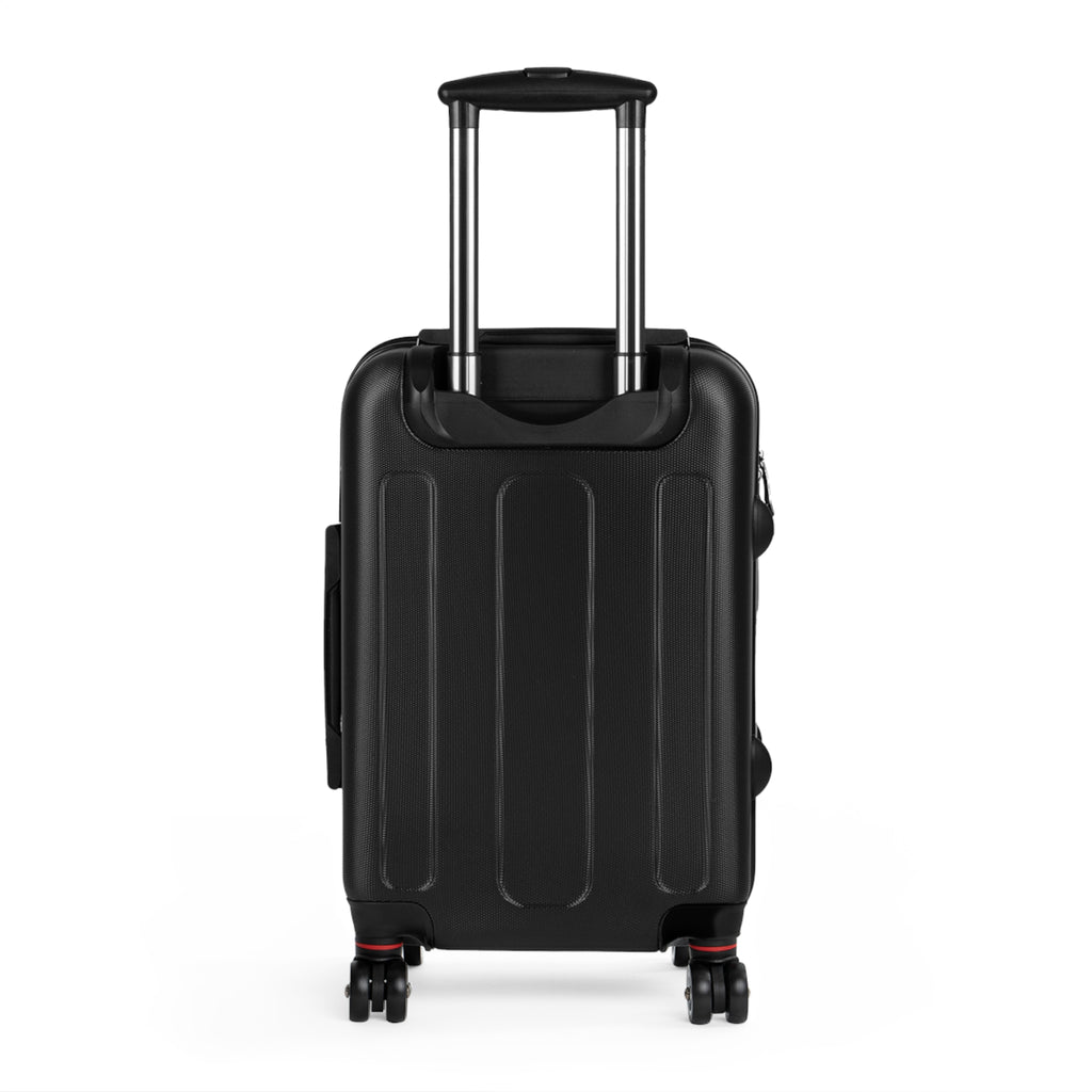 Raccoon Roses Carry-On Luggage – Skull Rider Graphic Suitcase