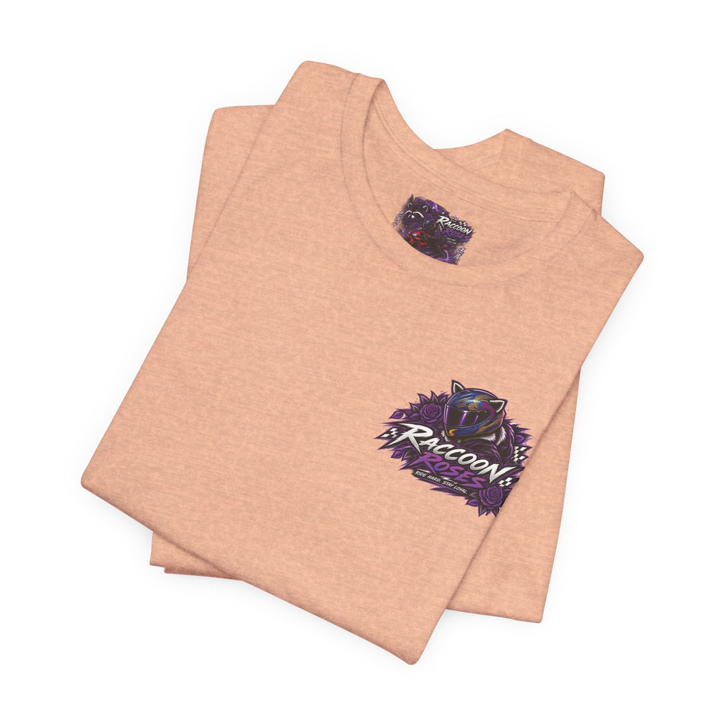 Raccoon Rose Motorcycle Graphic Tee