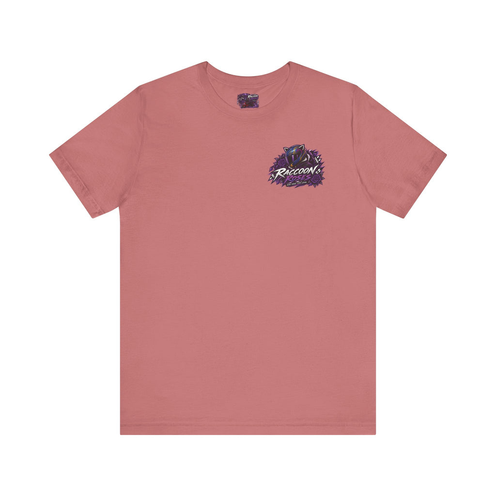 Raccoon Rose Motorcycle Graphic Tee