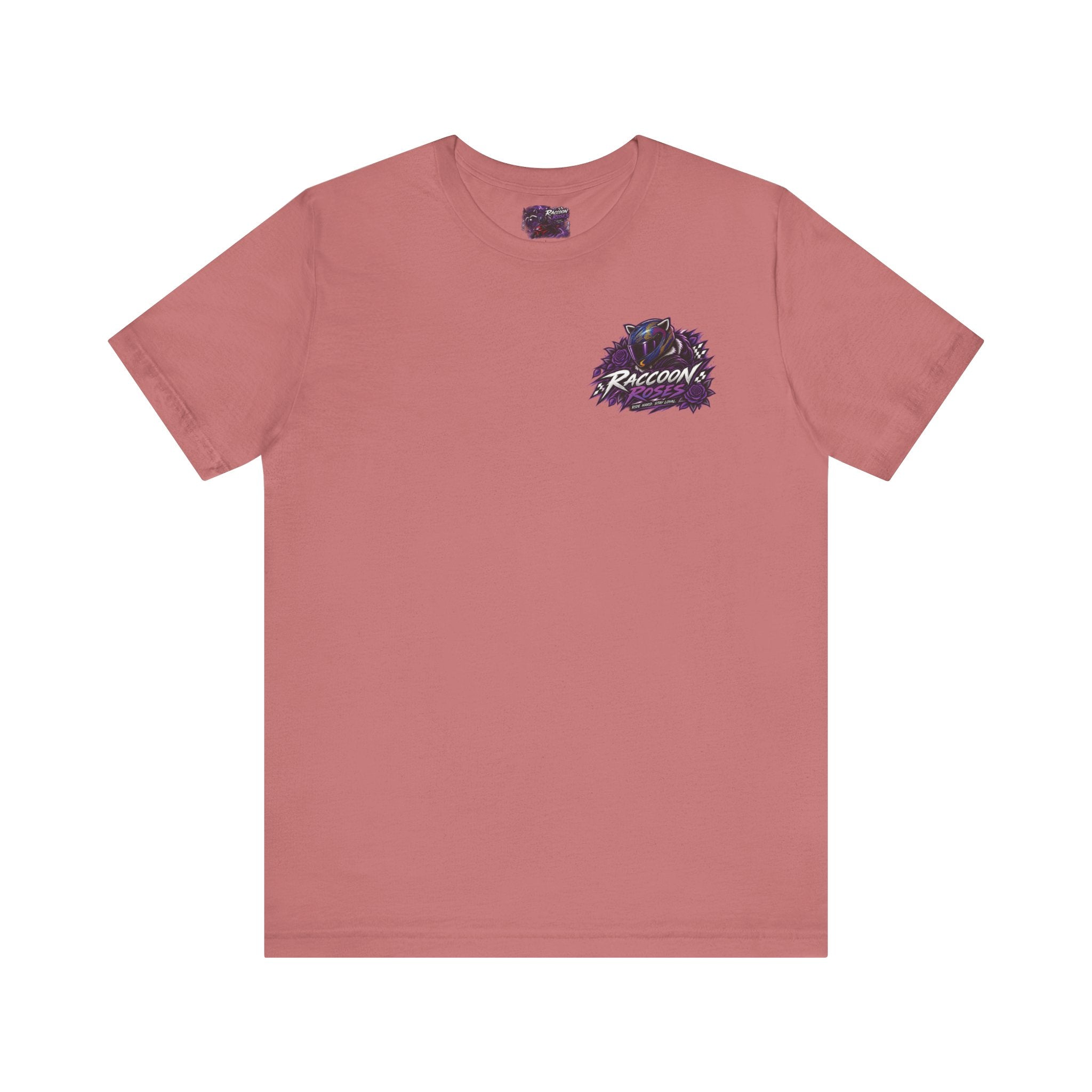 Raccoon Rose Motorcycle Graphic Tee