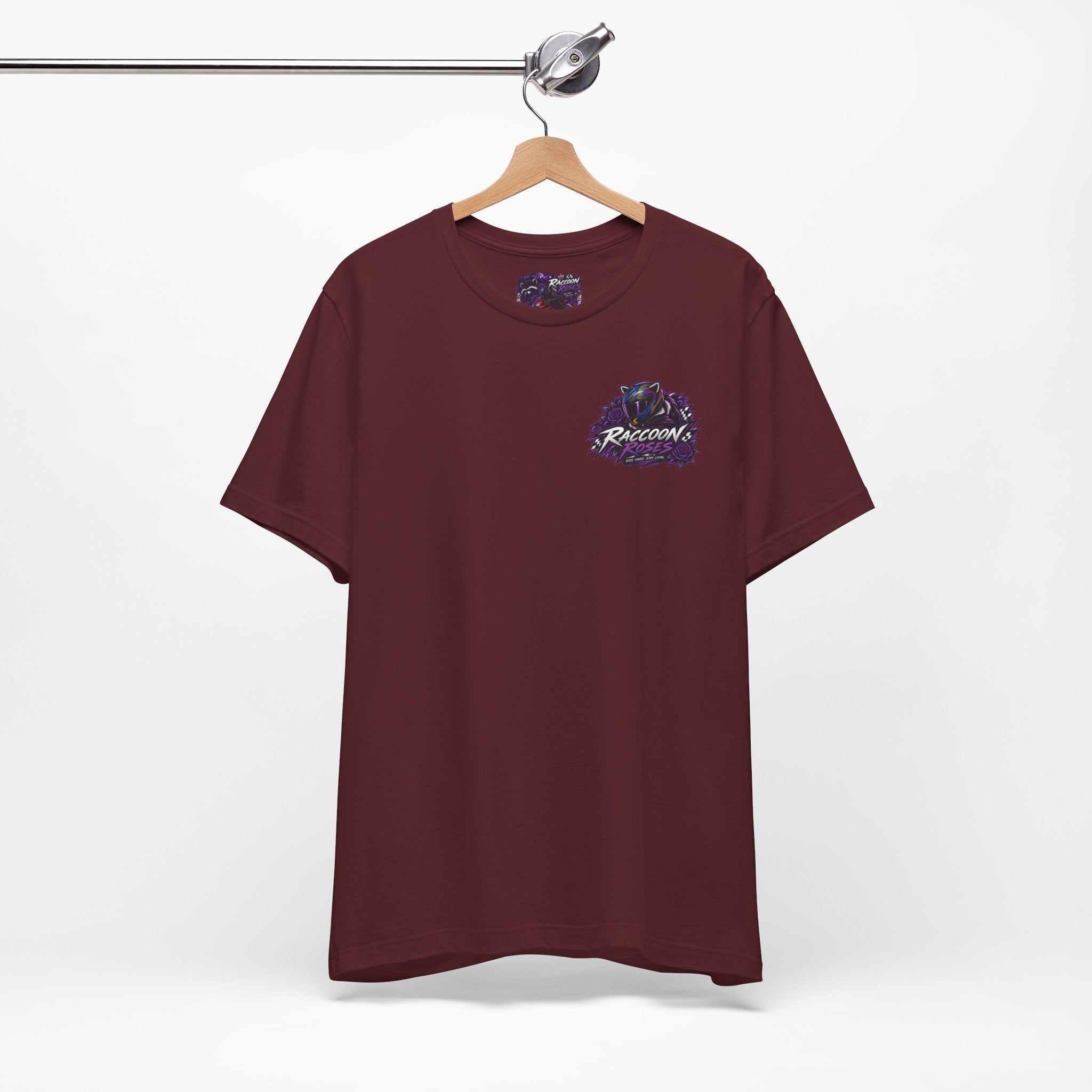 Raccoon Rose Motorcycle Graphic Tee