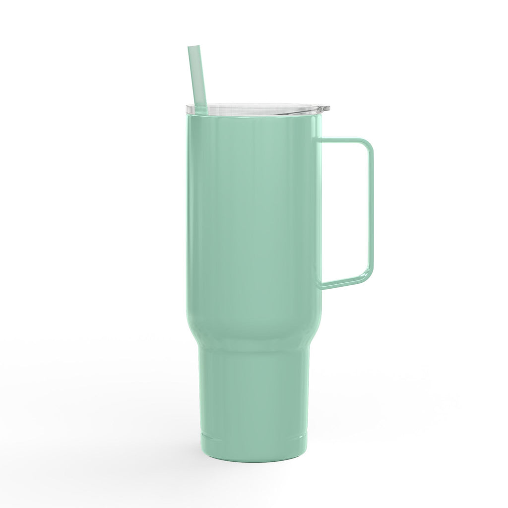 40oz Engraved Insulated Tumbler with Straw & Lid — Large Travel Mug