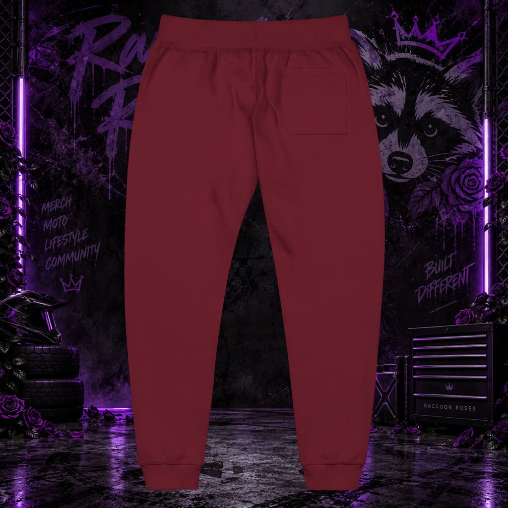 Embroidered 'Frozen Roses' Fleece Sweatpants