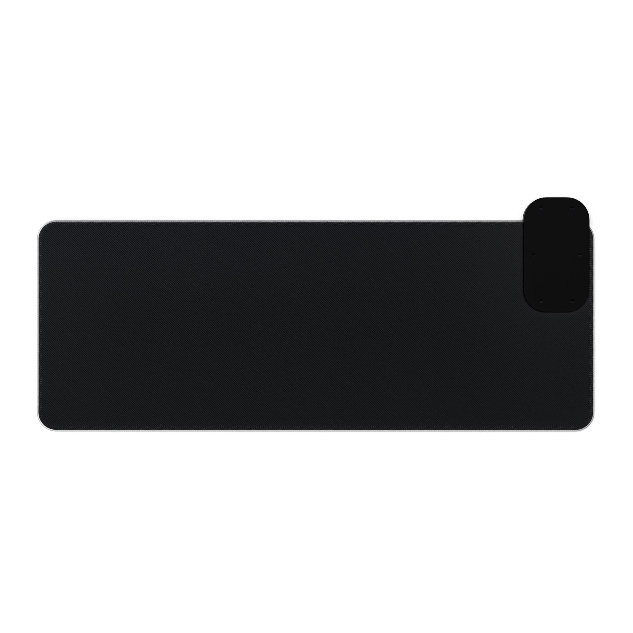 LED Gaming Mouse Pad with Wireless Charger — "Raccoon Roses" RGB Desk Mat
