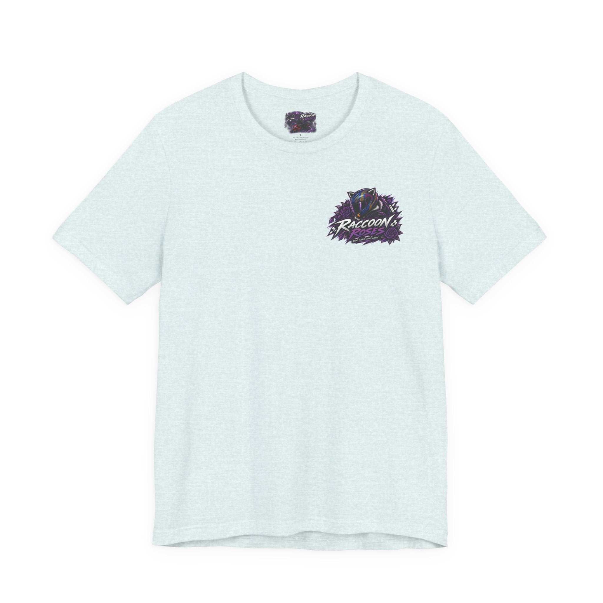Raccoon Rose Motorcycle Graphic Tee