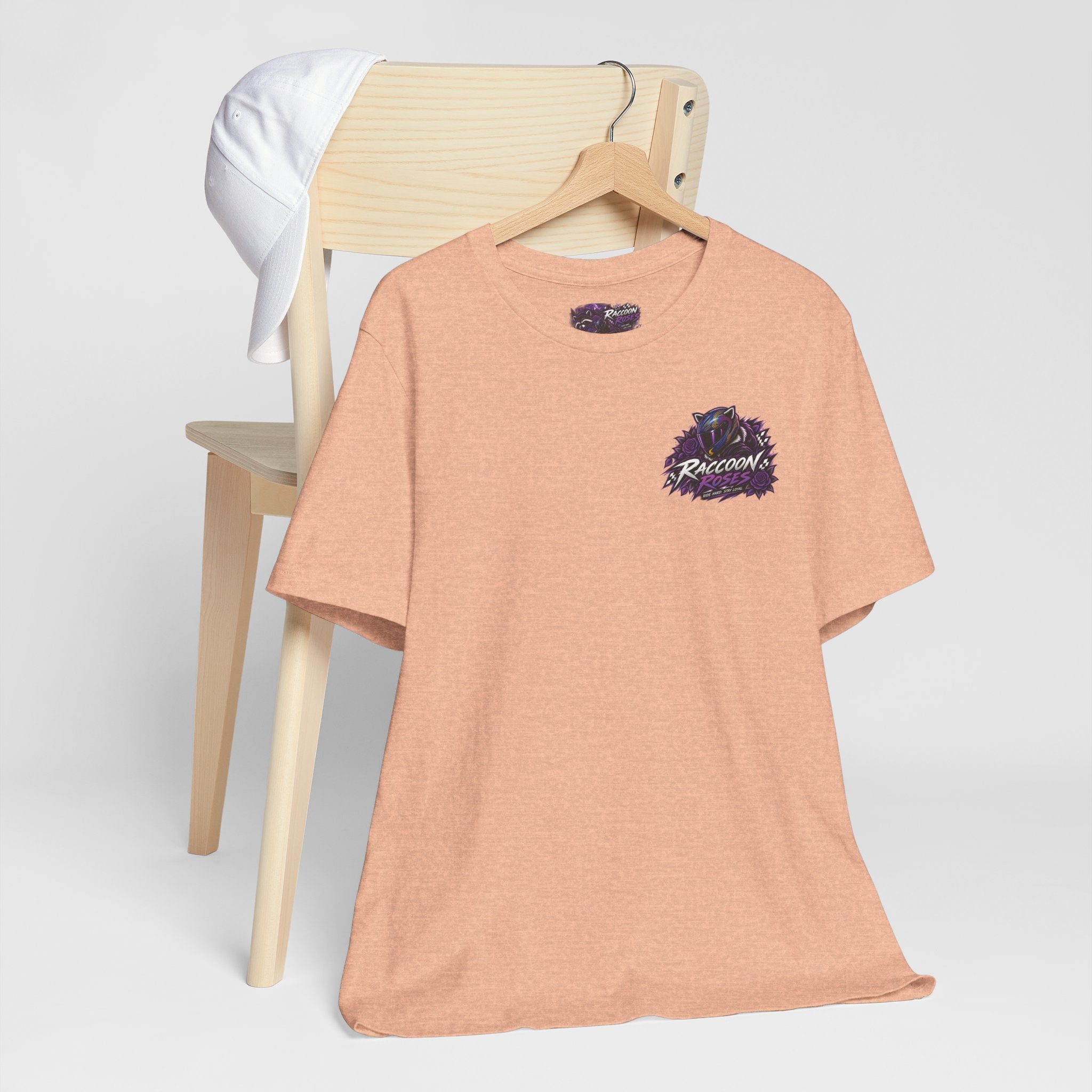 Raccoon Rose Motorcycle Graphic Tee