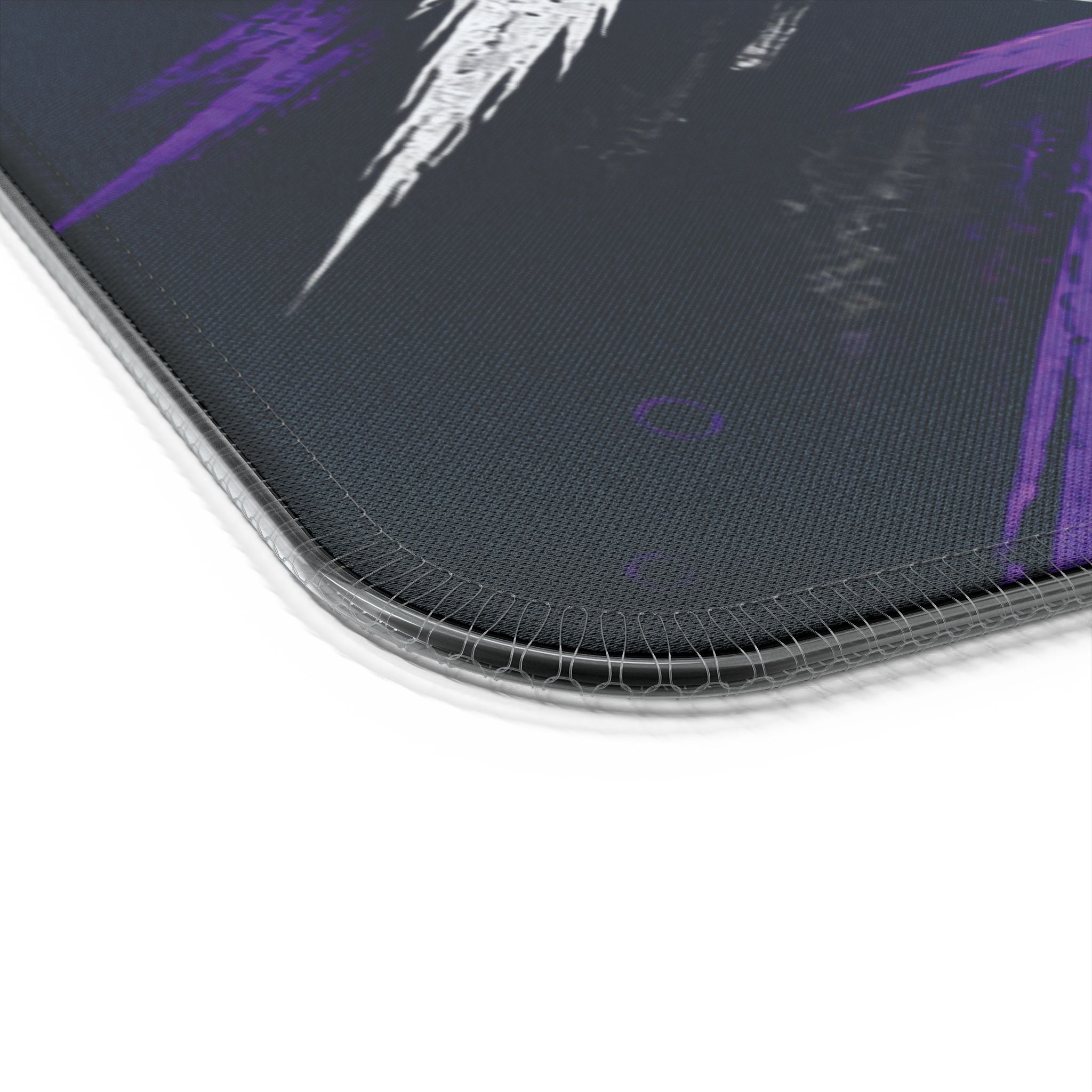 LED Gaming Mouse Pad with Wireless Charger — "Raccoon Roses" RGB Desk Mat