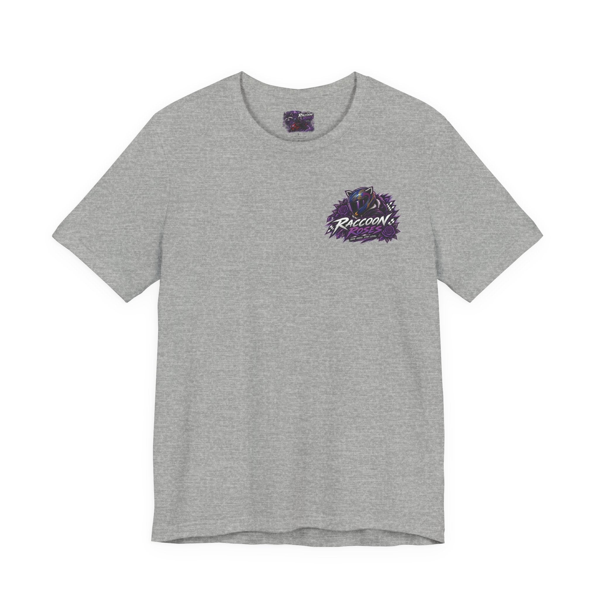 Raccoon Rose Motorcycle Graphic Tee