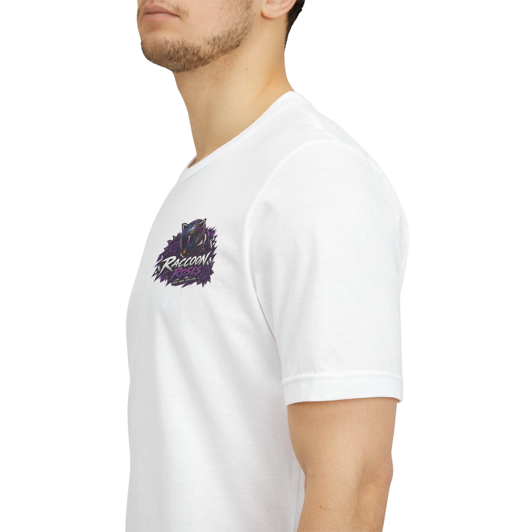 Raccoon Rose Motorcycle Graphic Tee