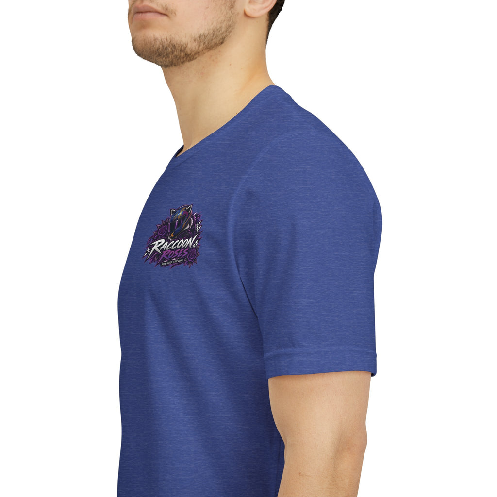 Raccoon Rose Motorcycle Graphic Tee