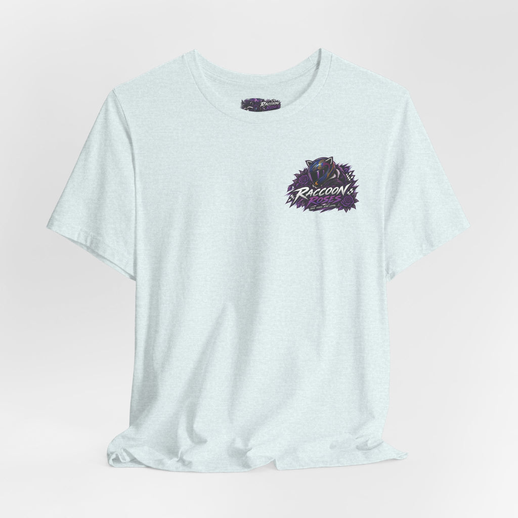 Raccoon Rose Motorcycle Graphic Tee