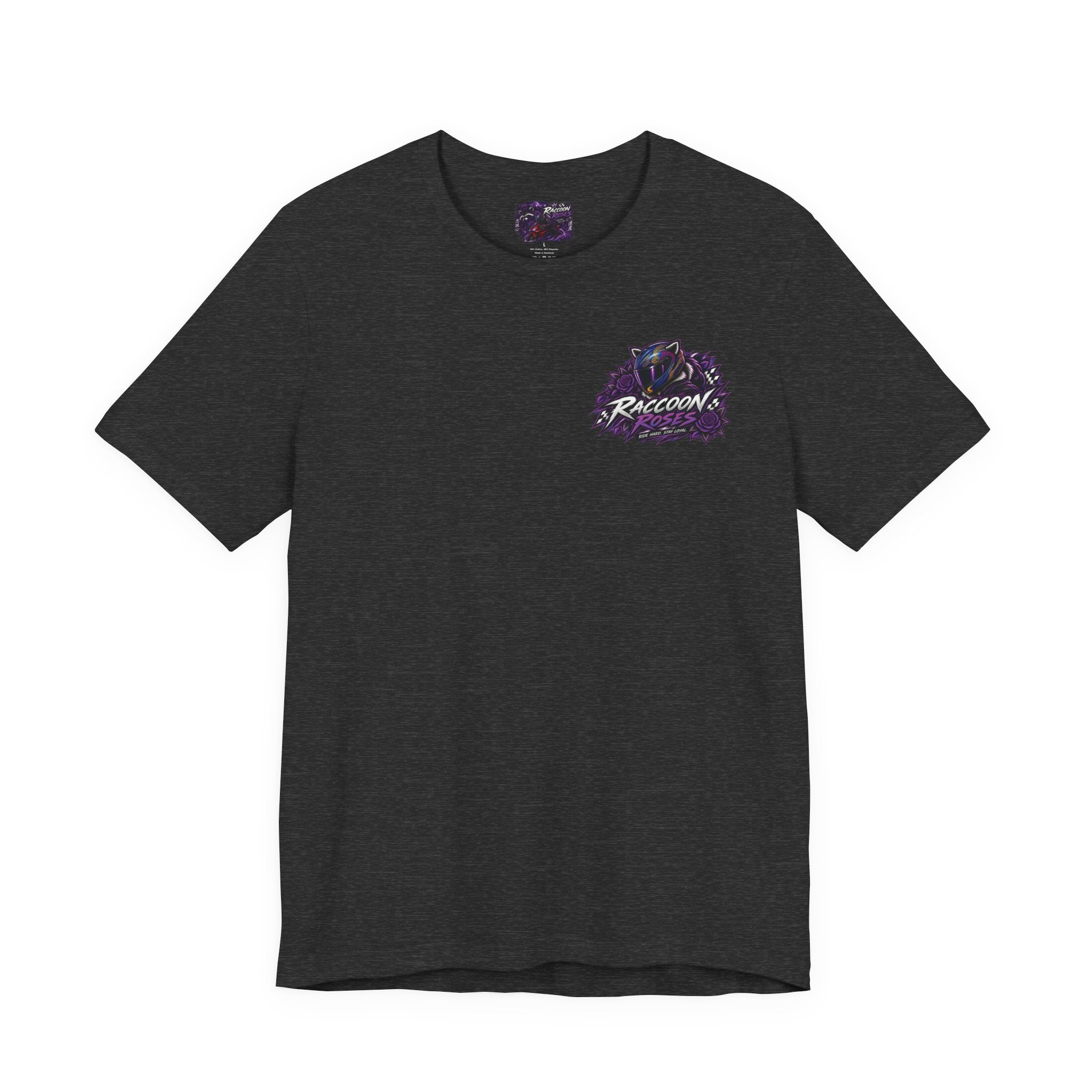Raccoon Rose Motorcycle Graphic Tee