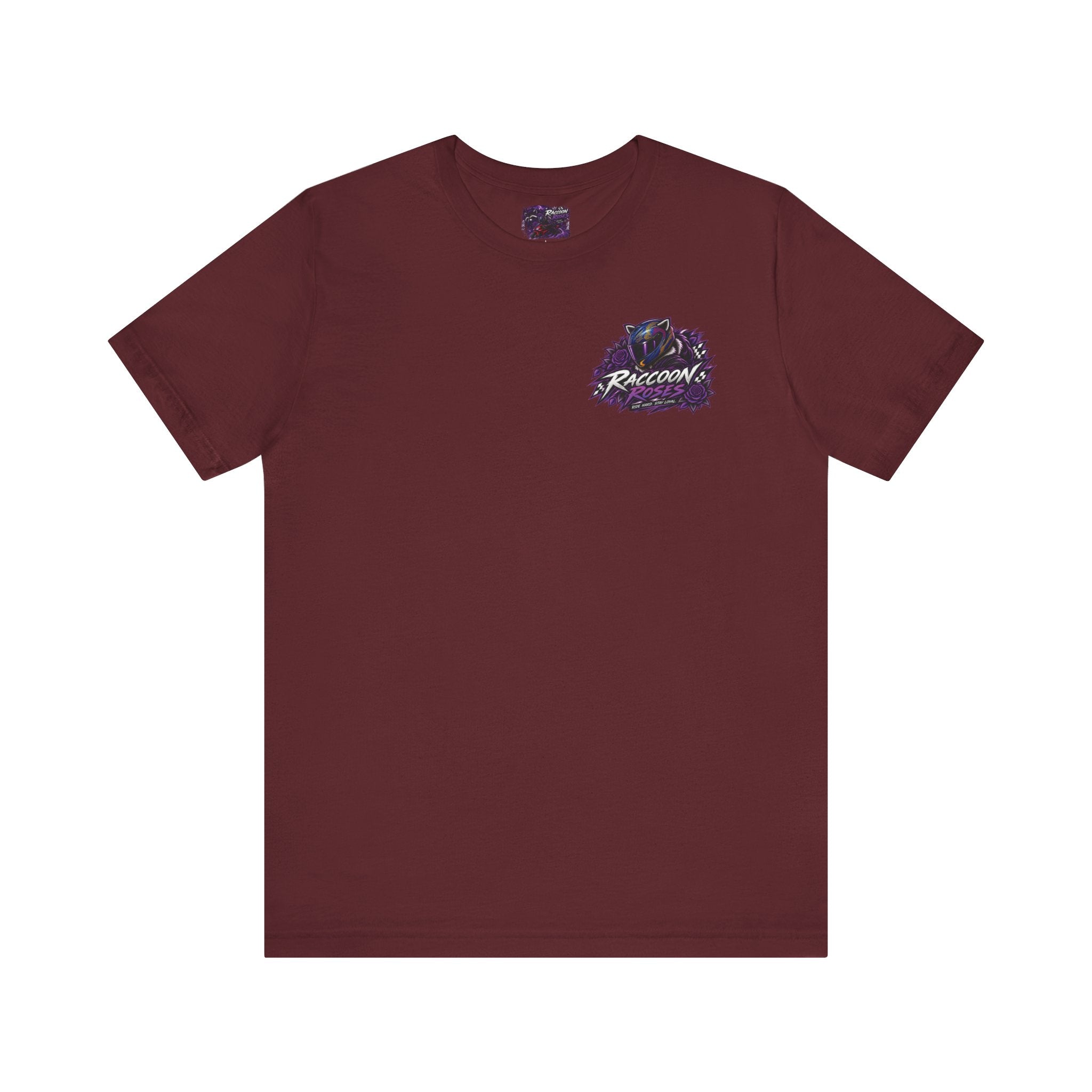 Raccoon Rose Motorcycle Graphic Tee