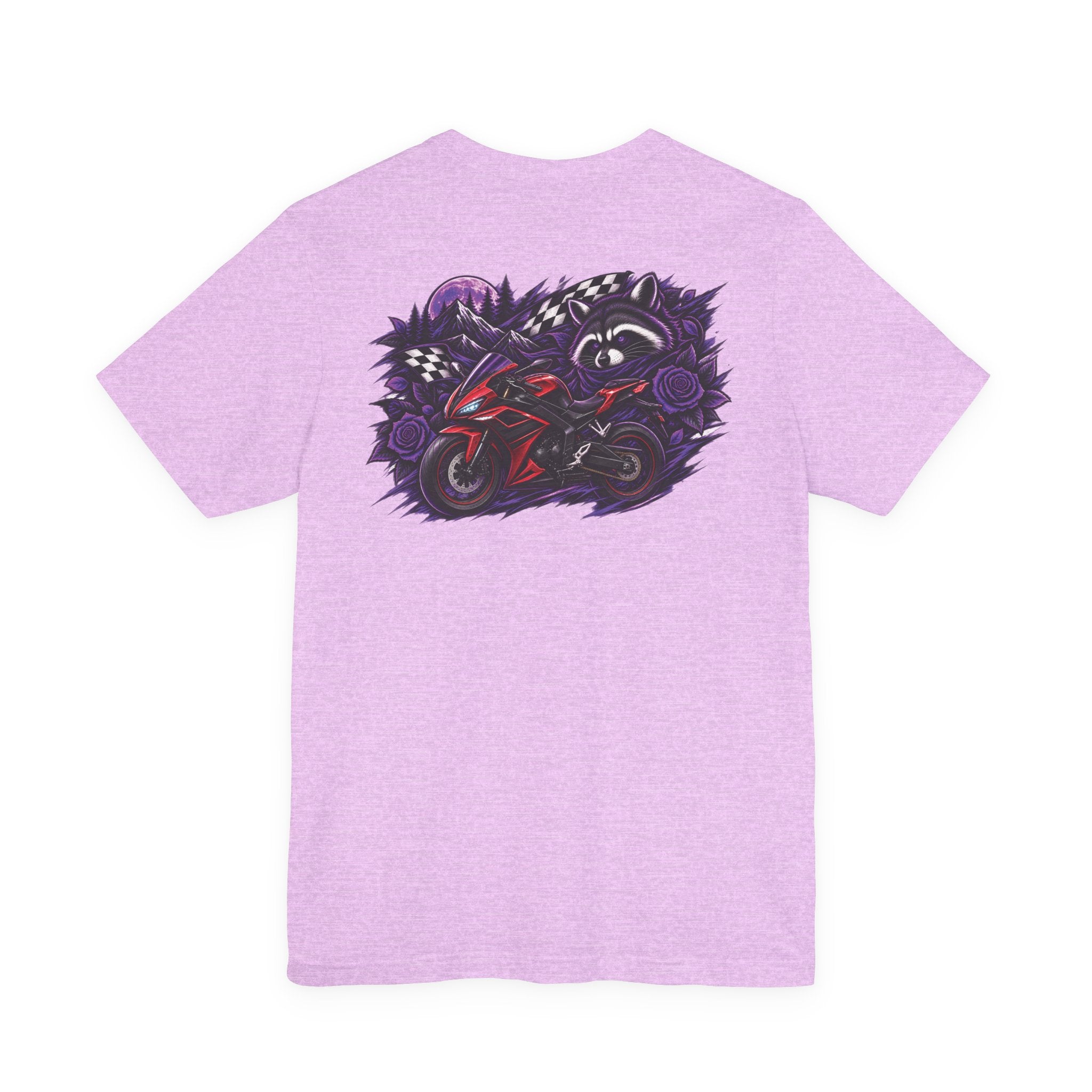 Raccoon Rose Motorcycle Graphic Tee
