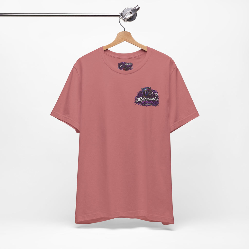 Raccoon Rose Motorcycle Graphic Tee