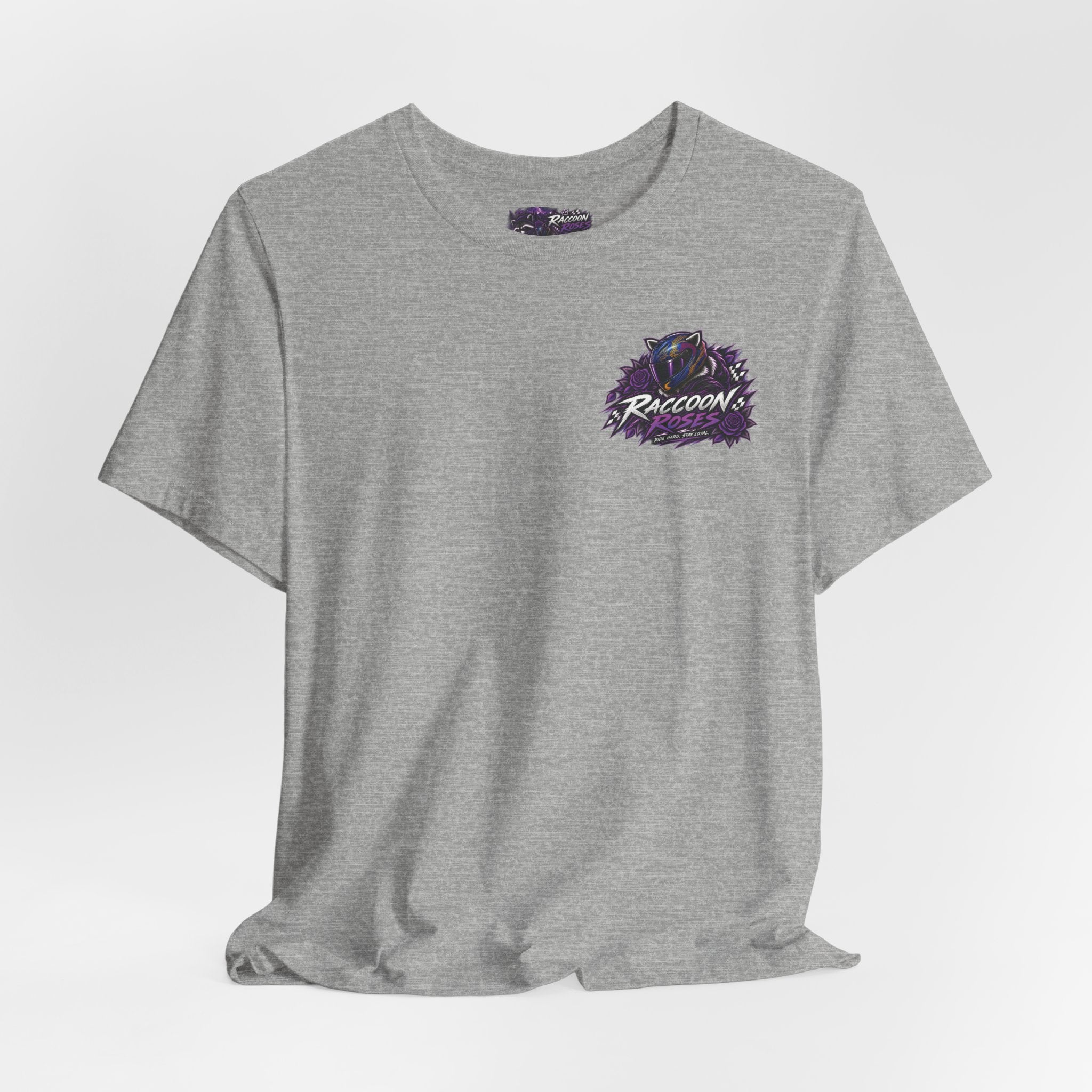 Raccoon Rose Motorcycle Graphic Tee