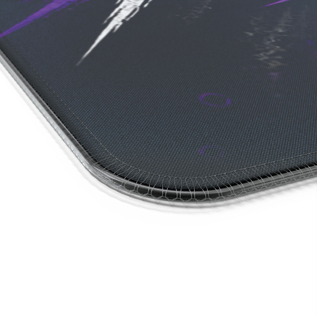 LED Gaming Mouse Pad with Wireless Charger — "Raccoon Roses" RGB Desk Mat