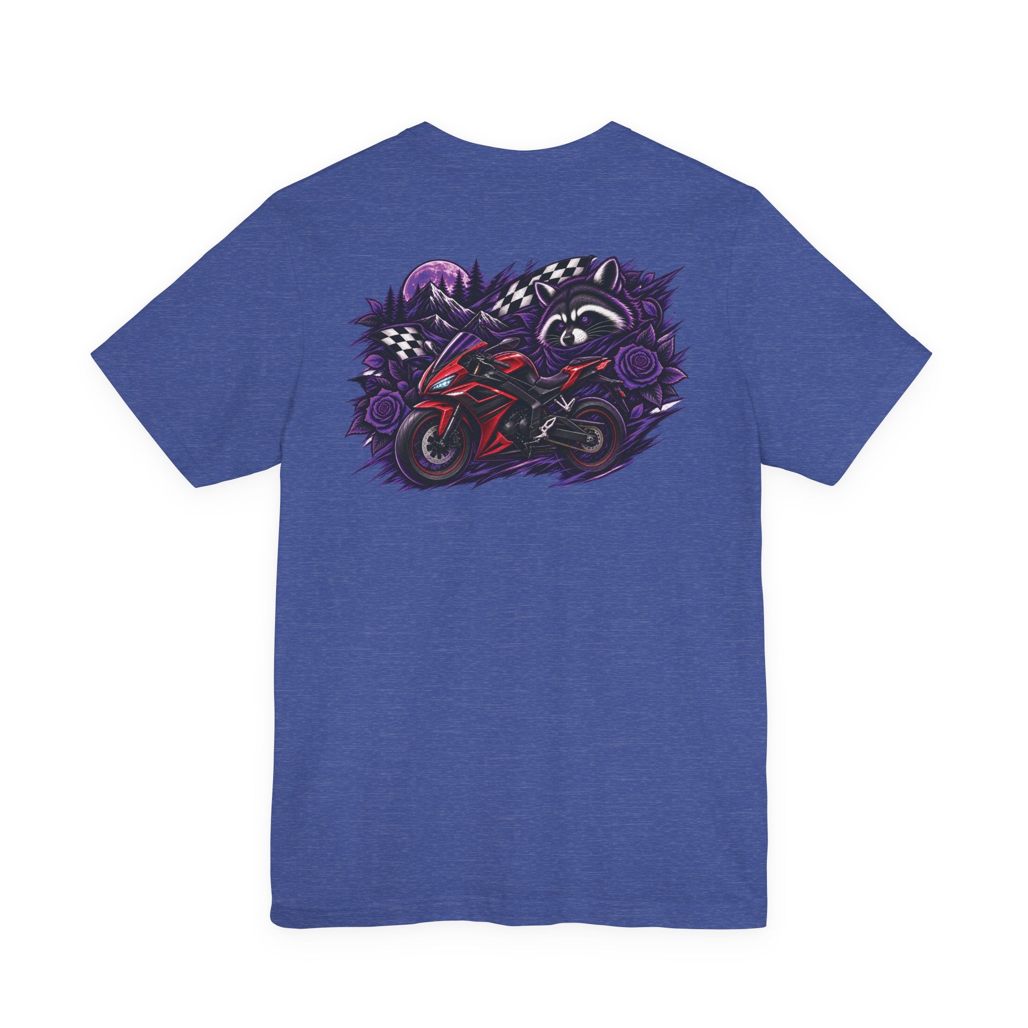 Raccoon Rose Motorcycle Graphic Tee