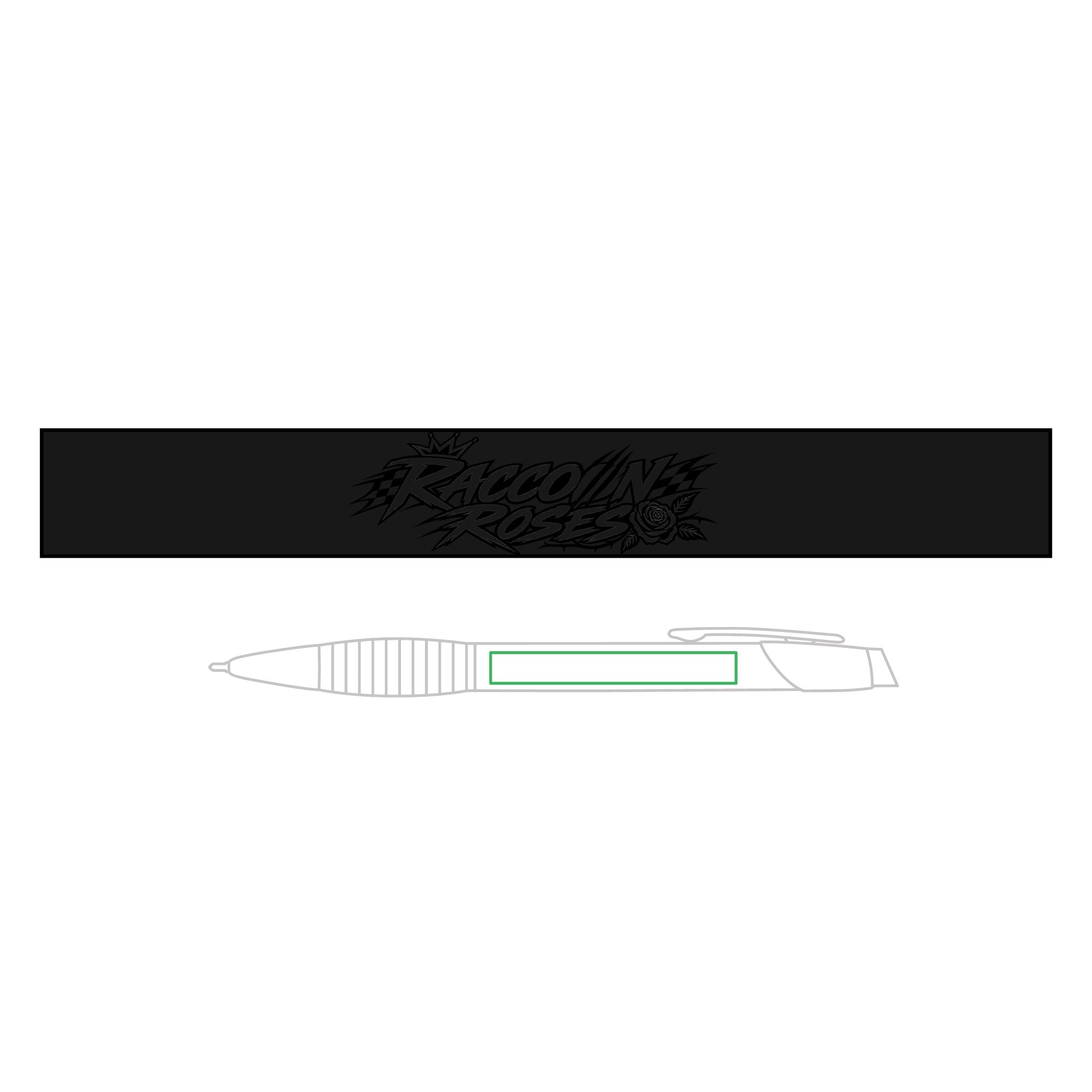 Engraved Brass Ballpoint Pen with Gripper — Personalized Metal Writing Pen