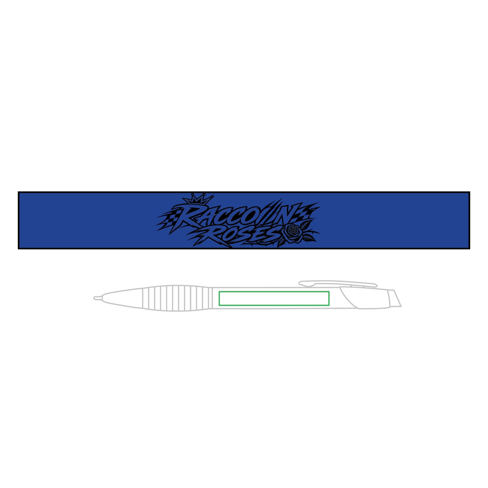 Engraved Brass Ballpoint Pen with Gripper — Personalized Metal Writing Pen