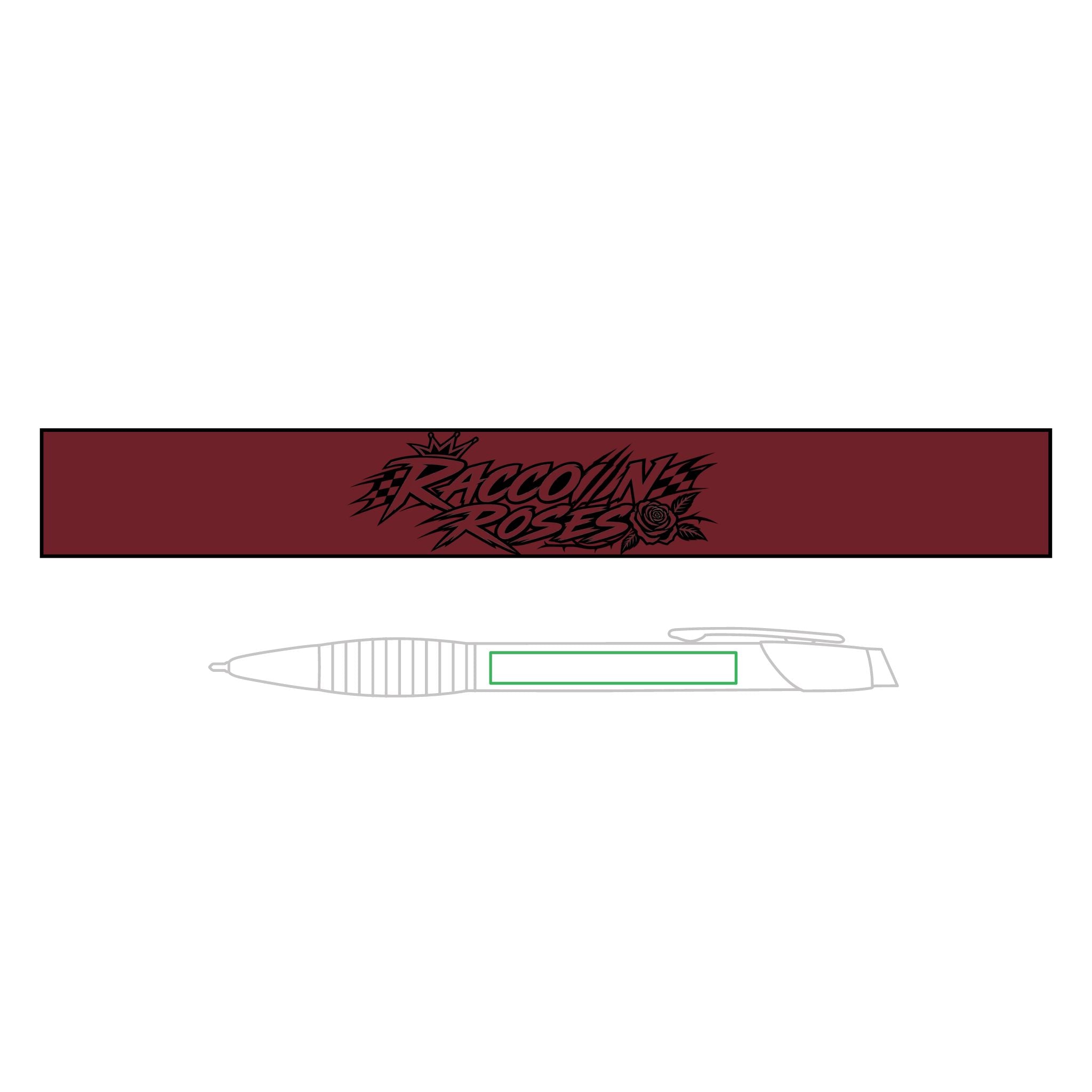 Engraved Brass Ballpoint Pen with Gripper — Personalized Metal Writing Pen