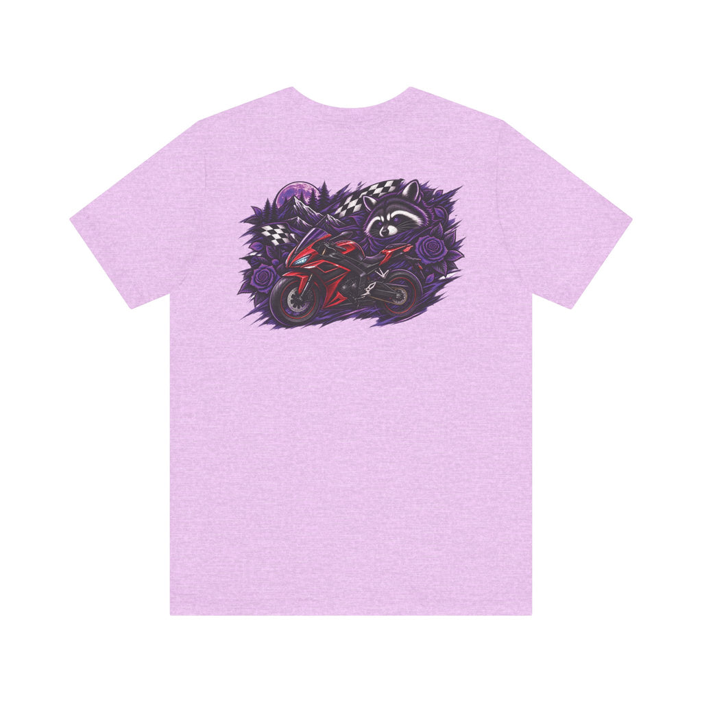 Raccoon Rose Motorcycle Graphic Tee