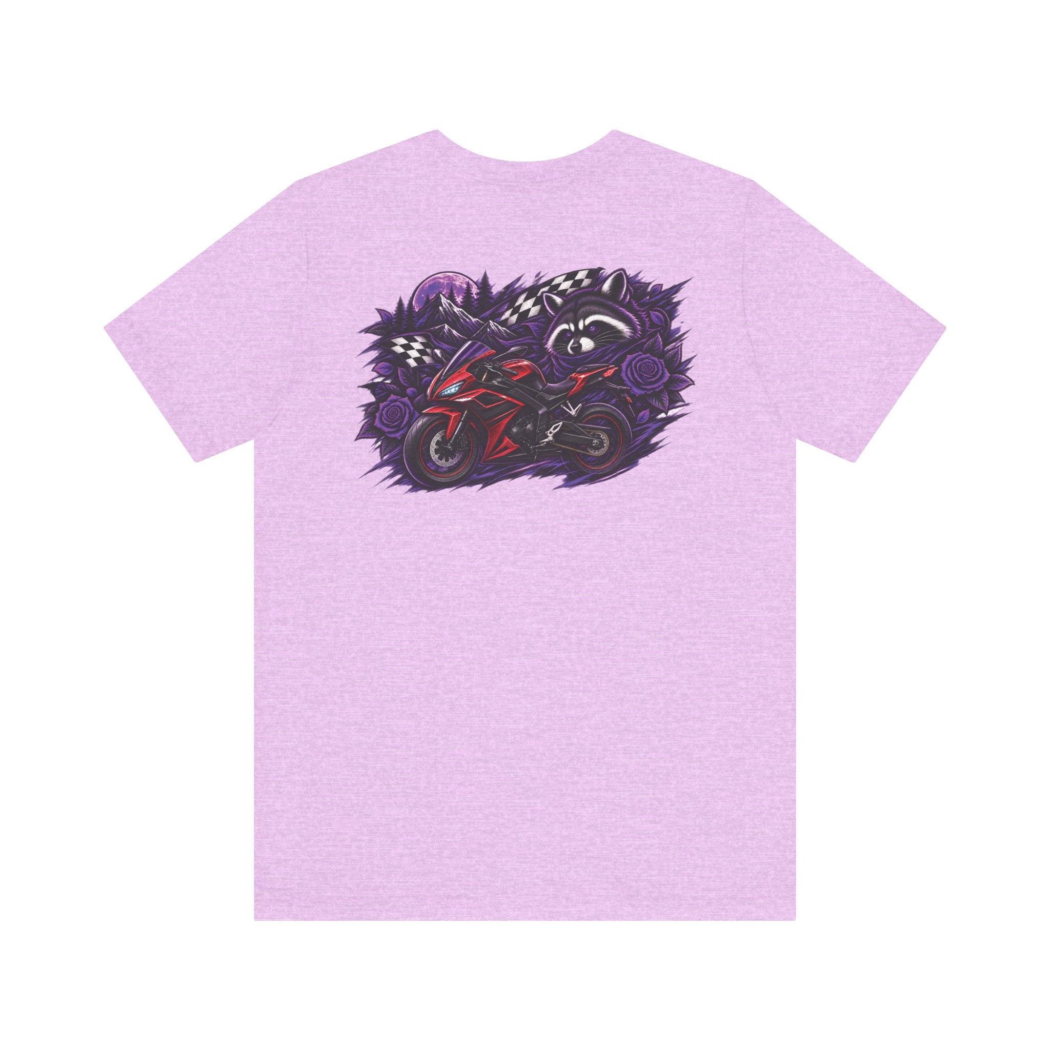 Raccoon Rose Motorcycle Graphic Tee