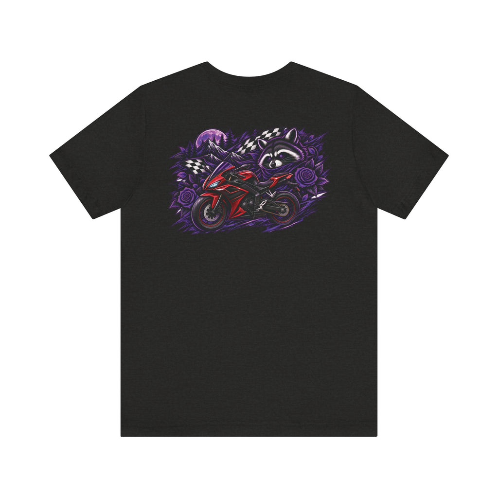 Raccoon Rose Motorcycle Graphic Tee