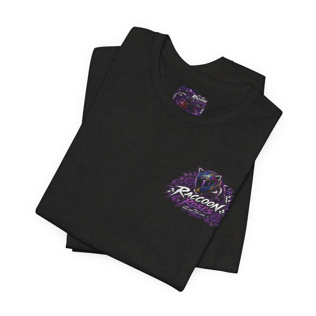 Raccoon Rose Motorcycle Graphic Tee