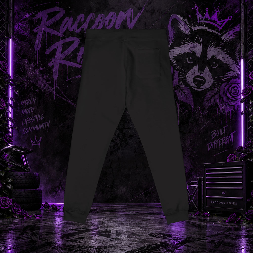 Embroidered 'Frozen Roses' Fleece Sweatpants