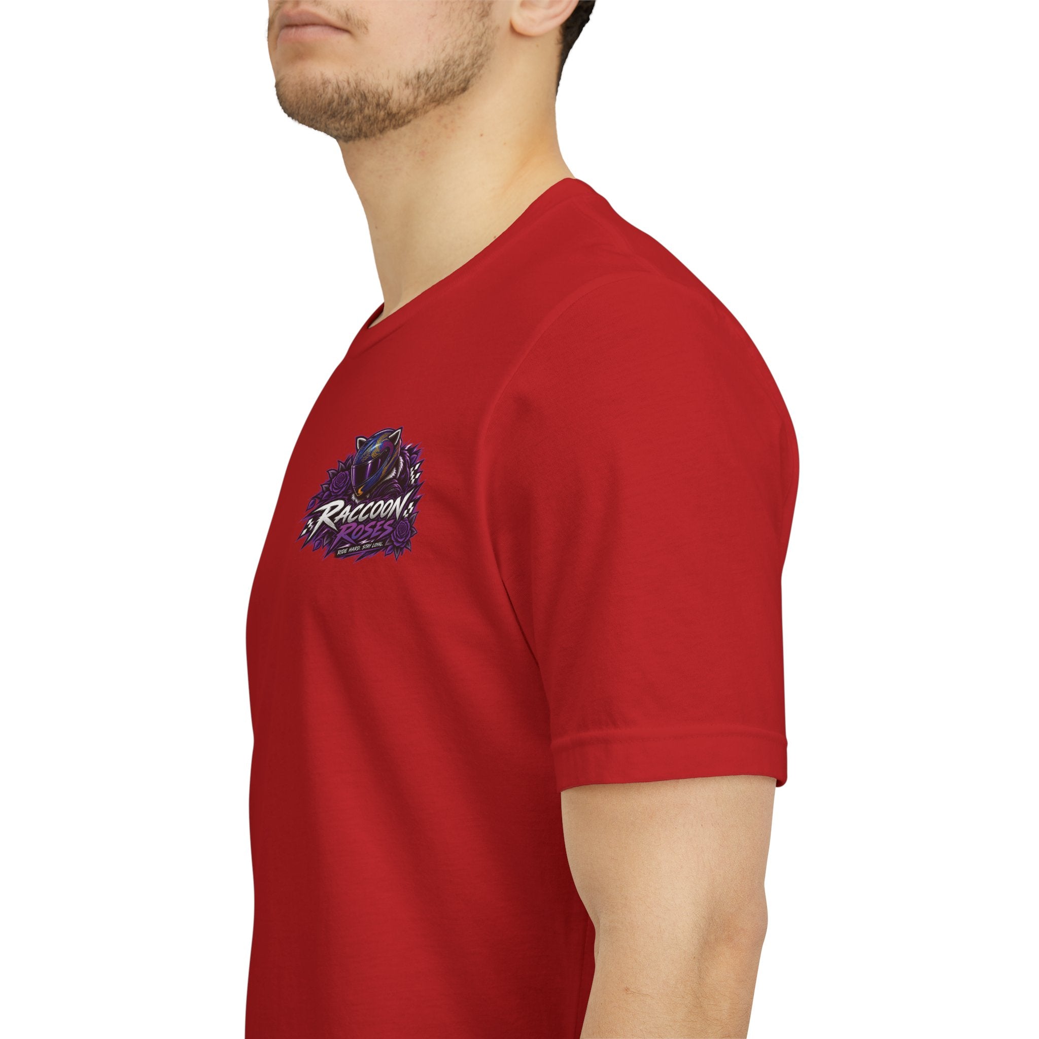Raccoon Rose Motorcycle Graphic Tee