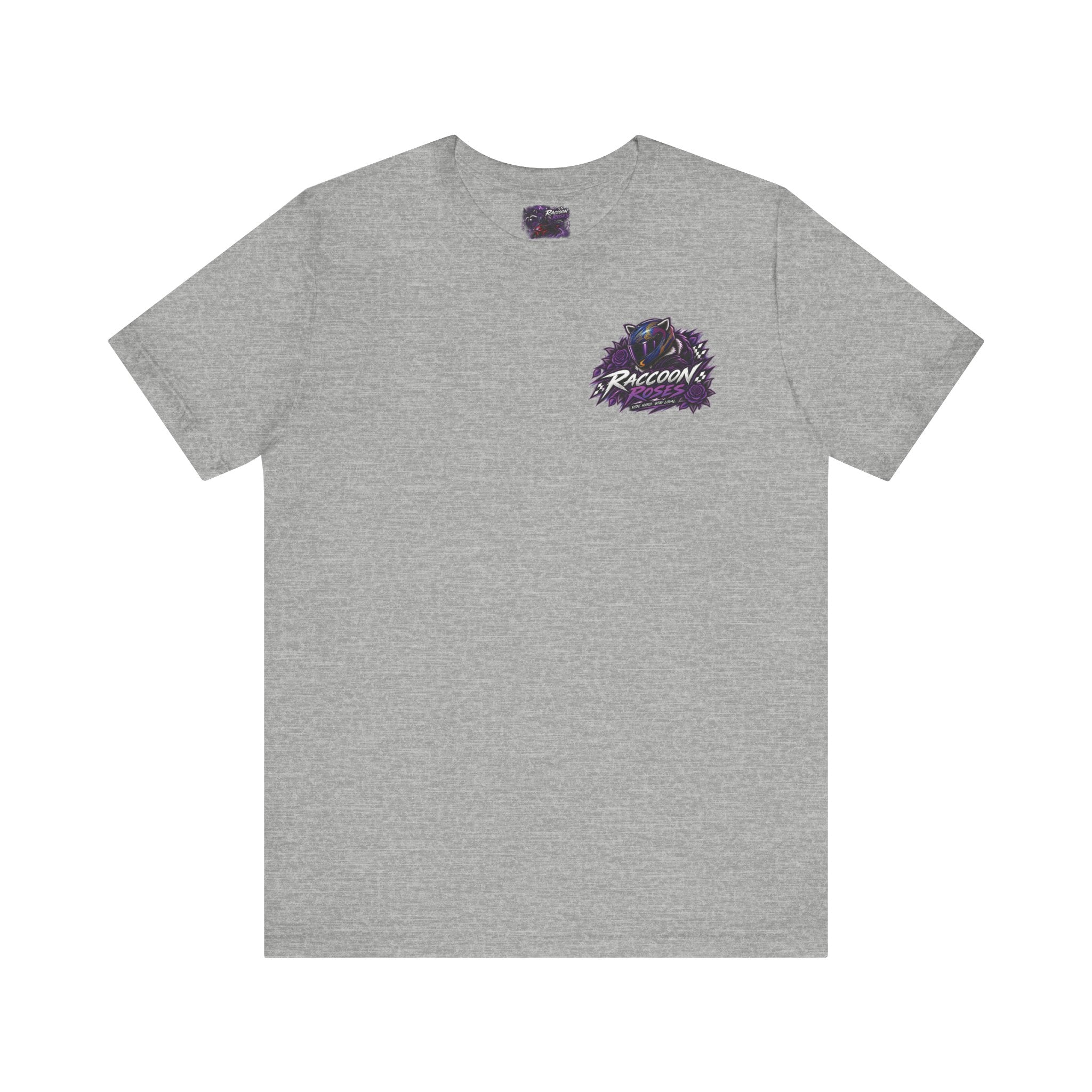 Raccoon Rose Motorcycle Graphic Tee