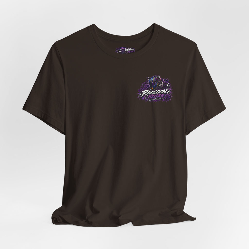 Raccoon Rose Motorcycle Graphic Tee