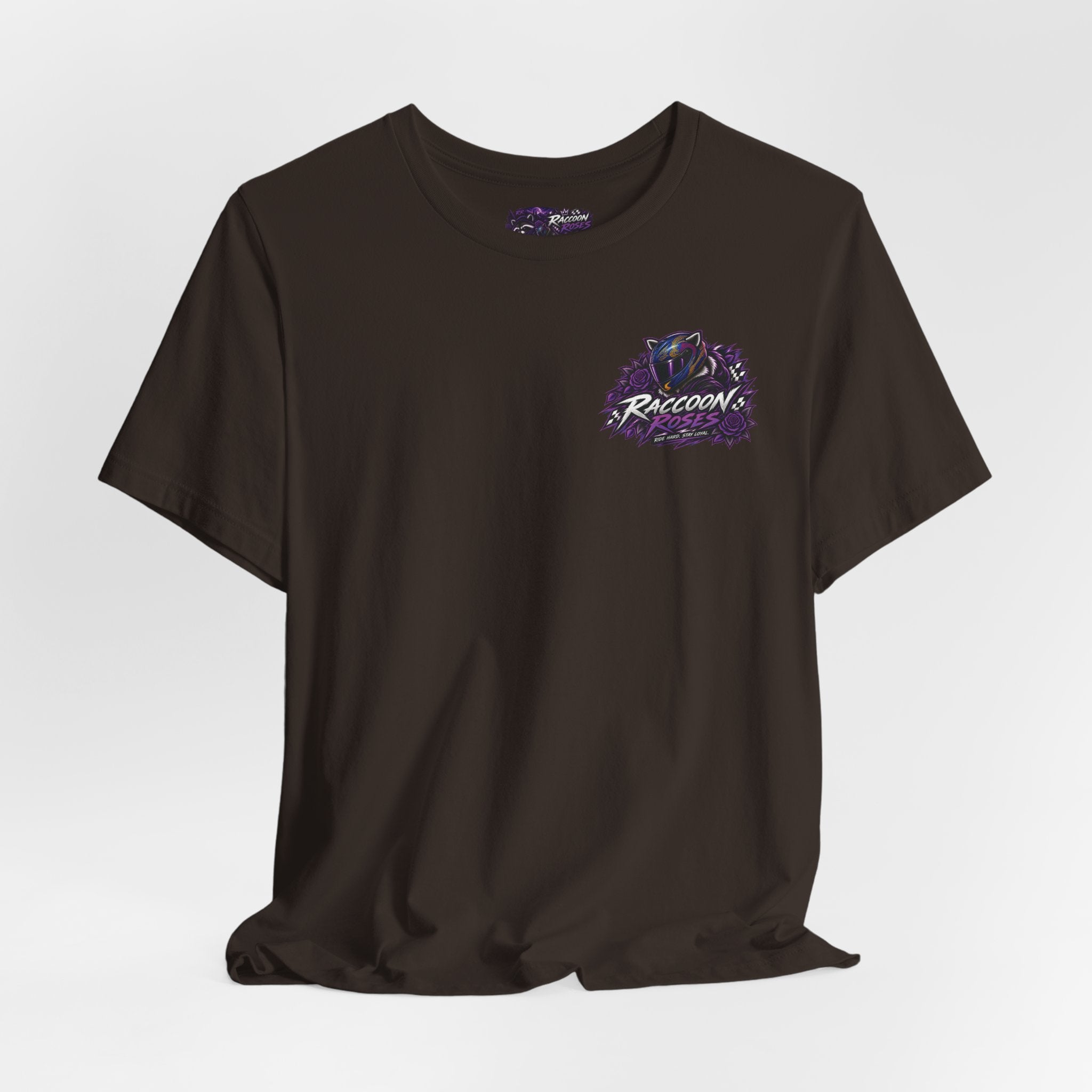 Raccoon Rose Motorcycle Graphic Tee