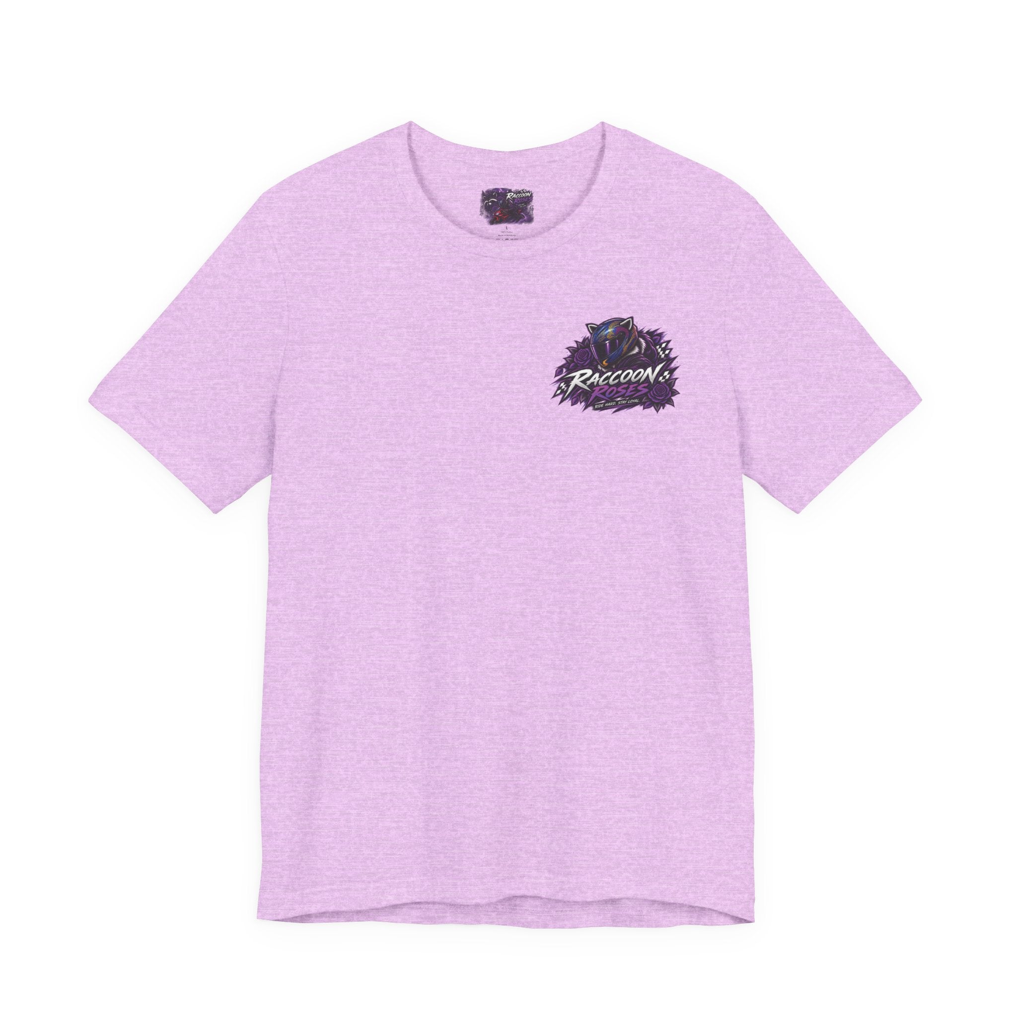 Raccoon Rose Motorcycle Graphic Tee