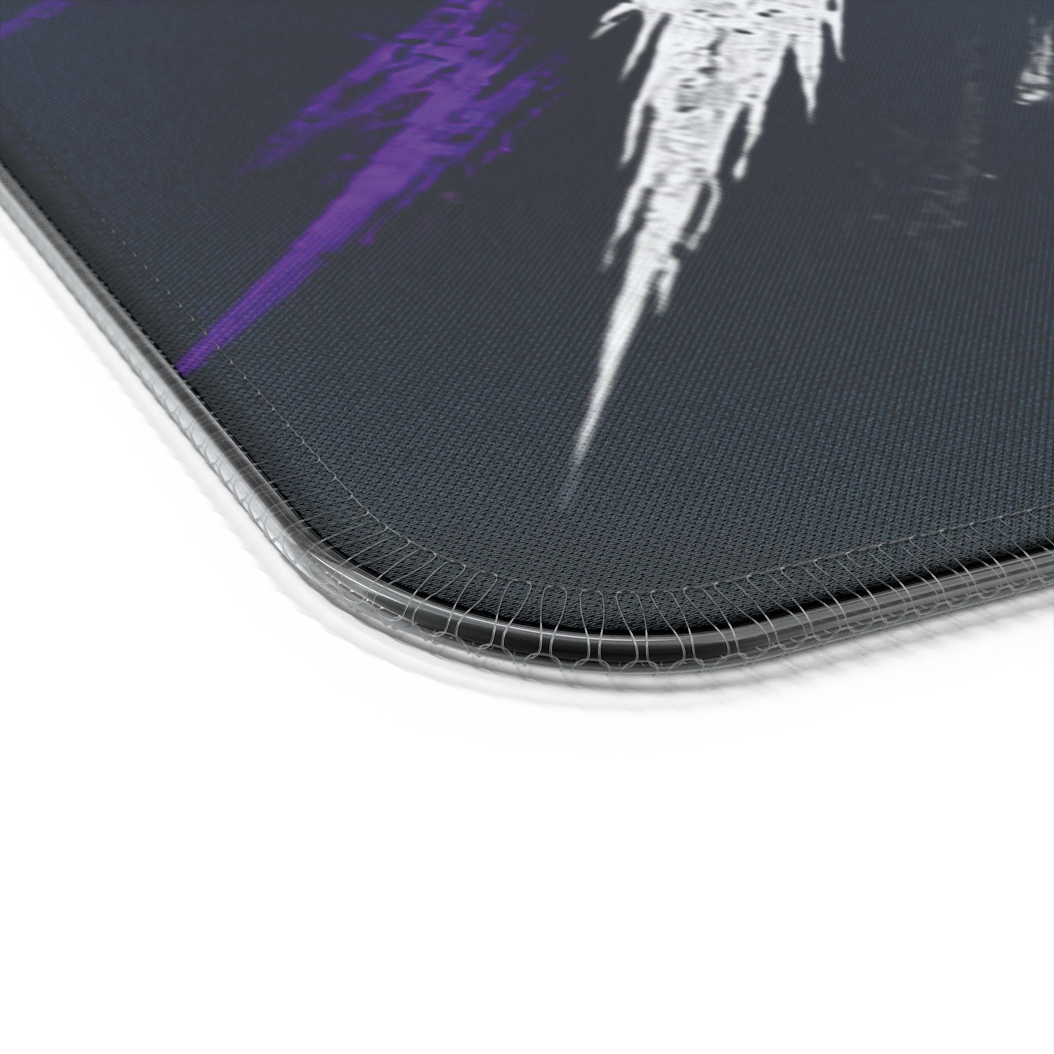 LED Gaming Mouse Pad with Wireless Charger — "Raccoon Roses" RGB Desk Mat