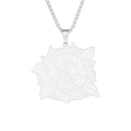 the RR chain rose necklace