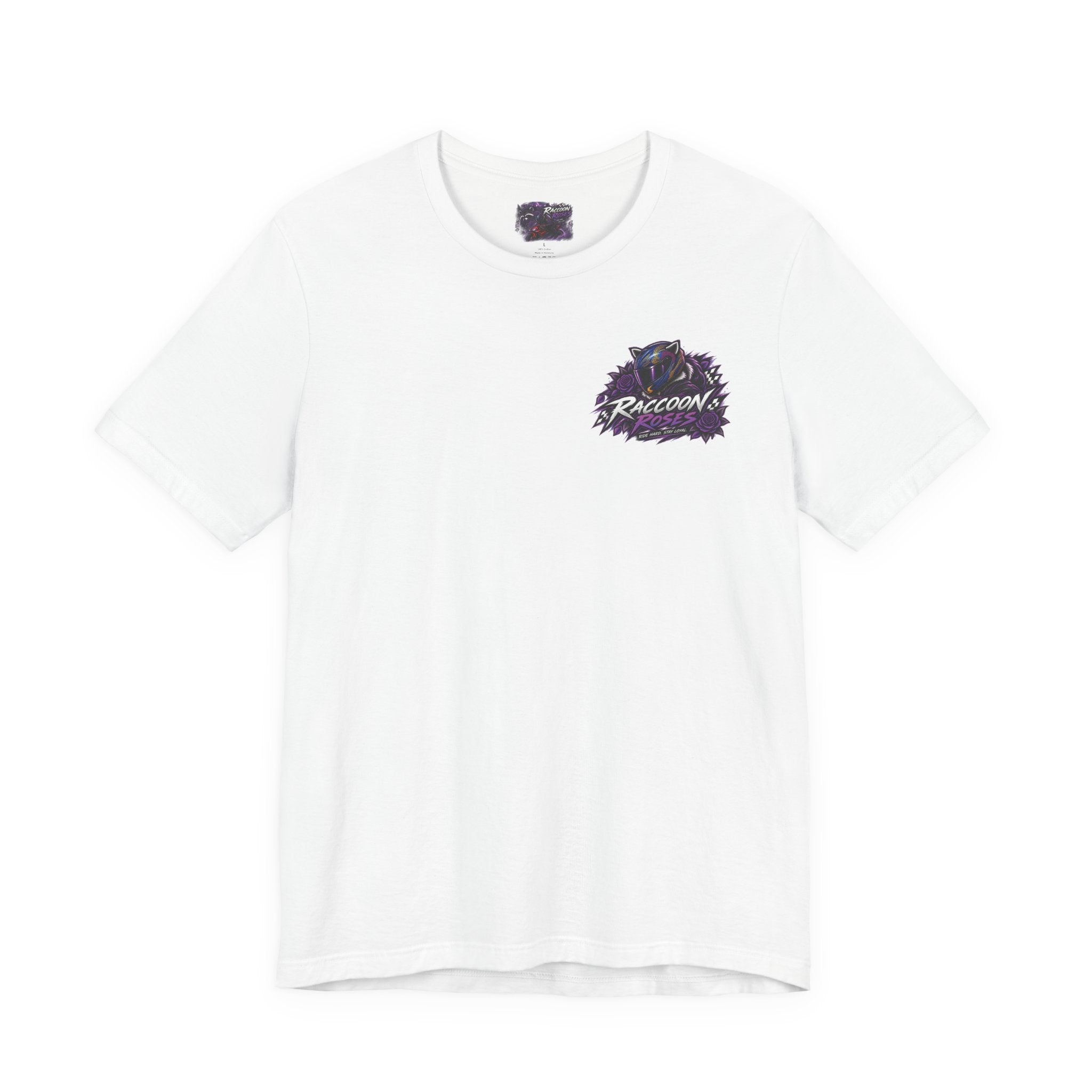 Raccoon Rose Motorcycle Graphic Tee