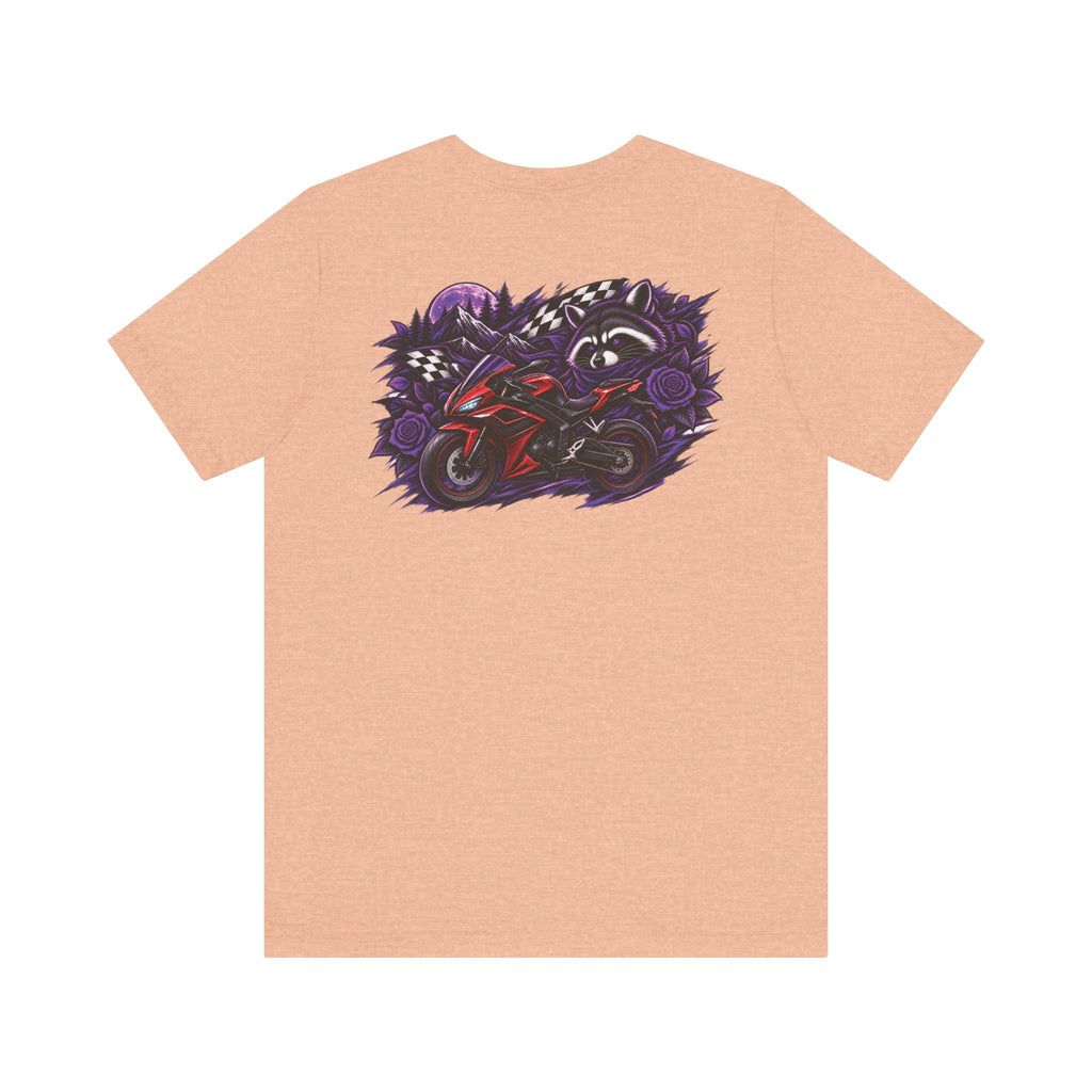 Raccoon Rose Motorcycle Graphic Tee
