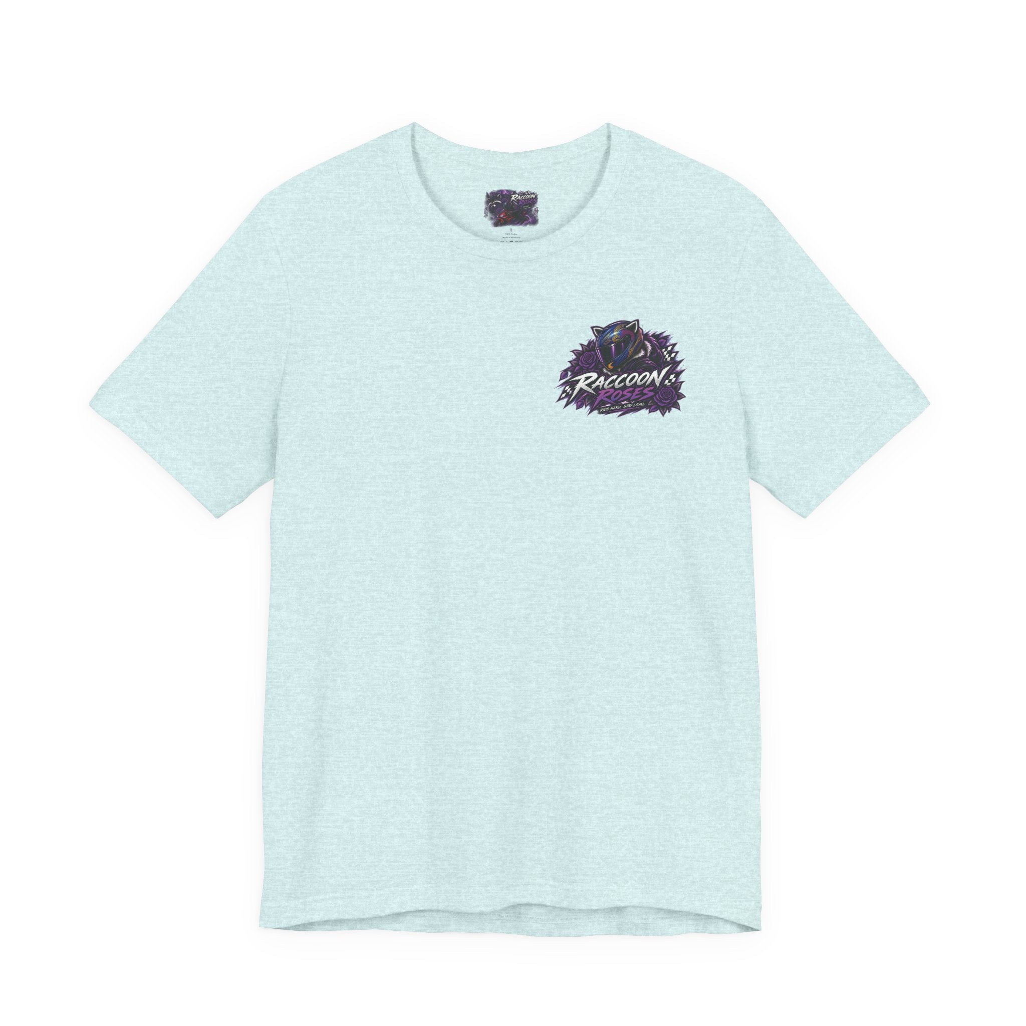 Raccoon Rose Motorcycle Graphic Tee