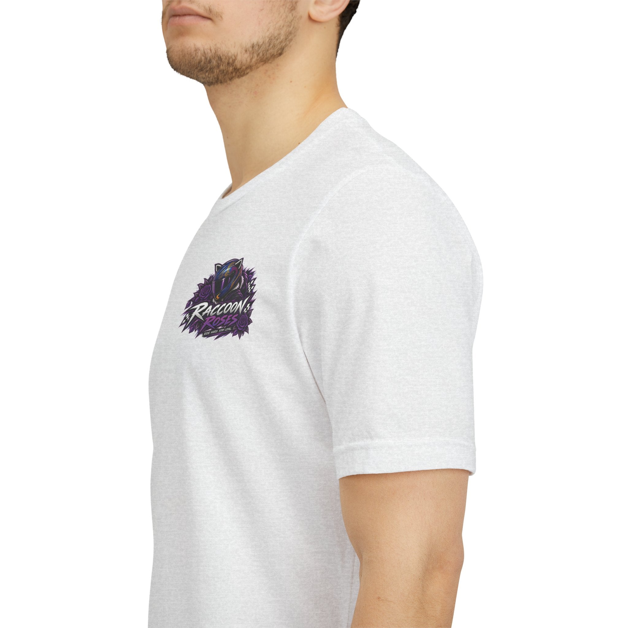 Raccoon Rose Motorcycle Graphic Tee