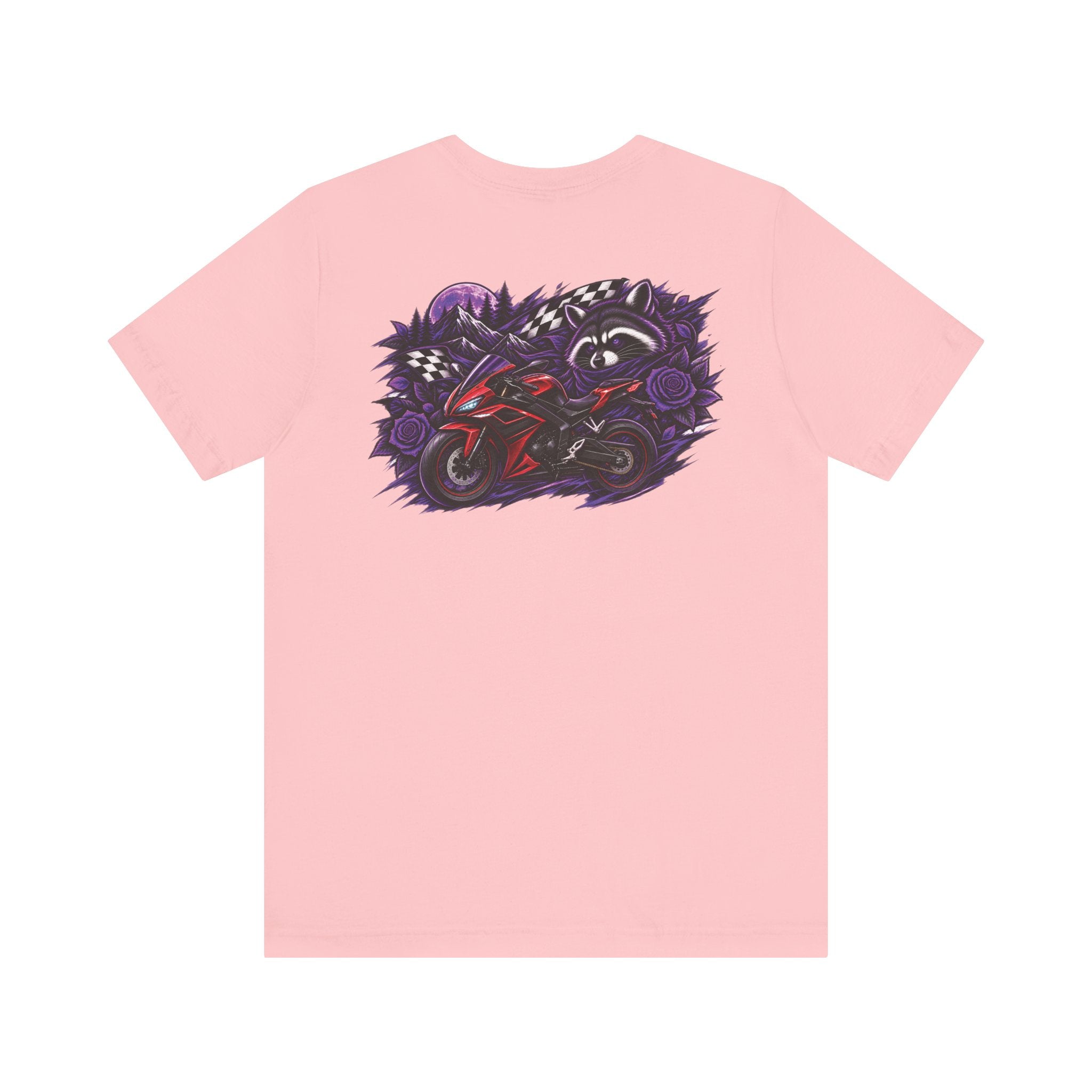Raccoon Rose Motorcycle Graphic Tee