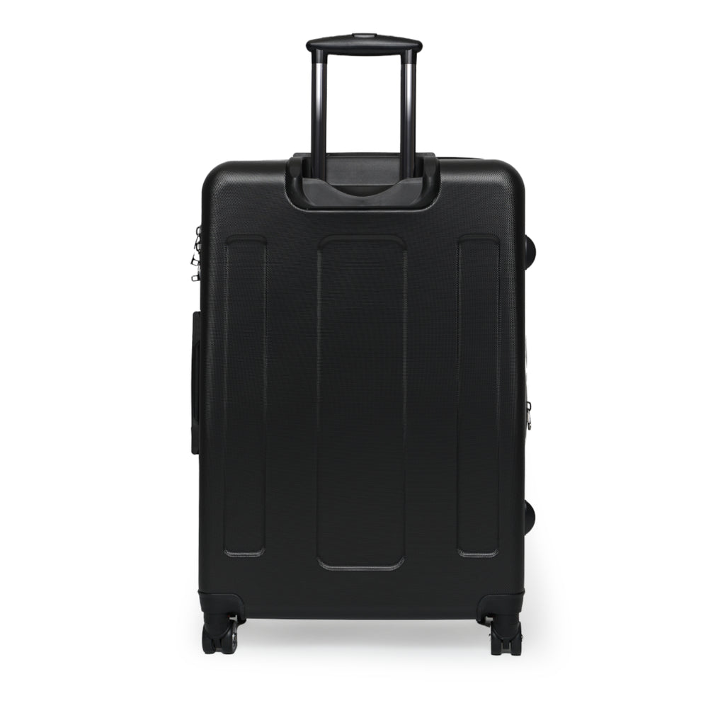 Raccoon Roses Carry-On Luggage – Skull Rider Graphic Suitcase