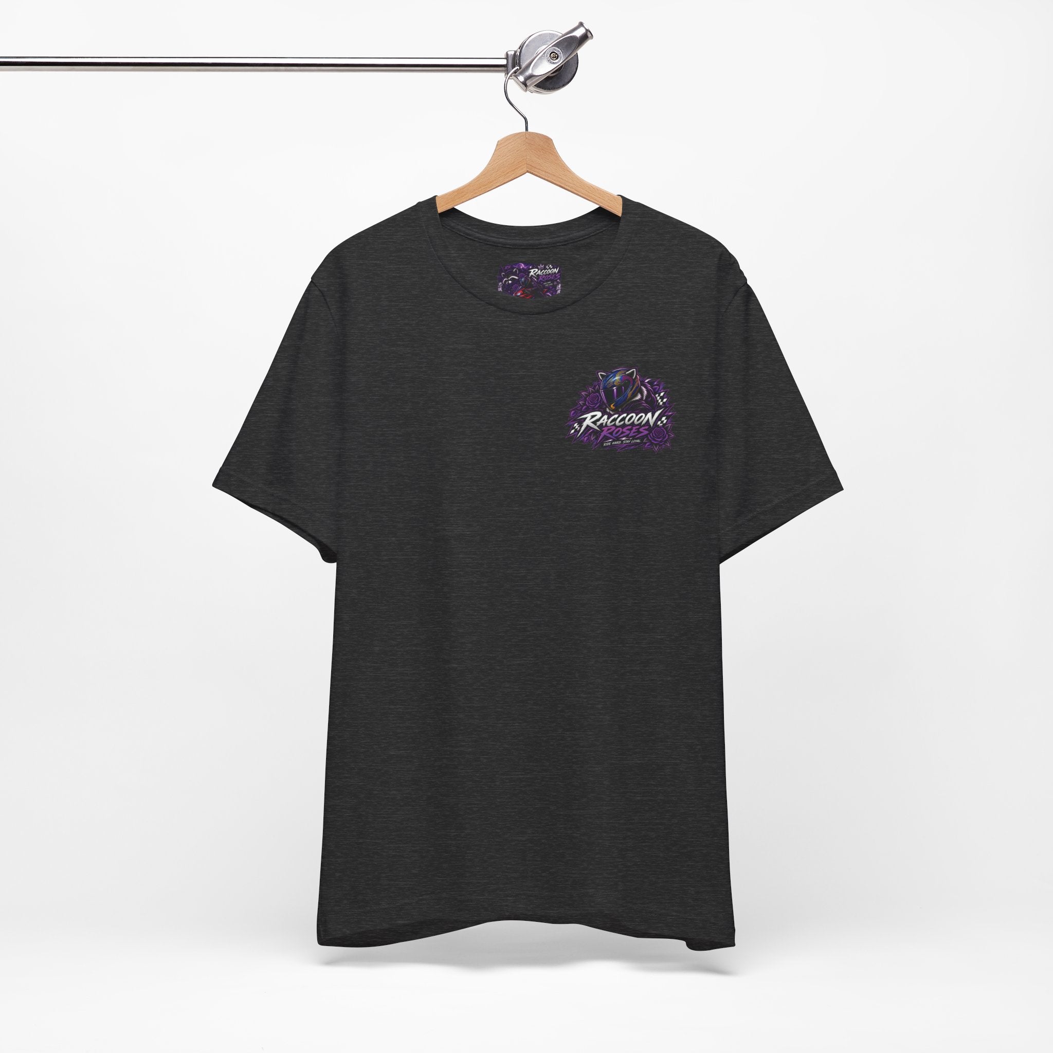 Raccoon Rose Motorcycle Graphic Tee