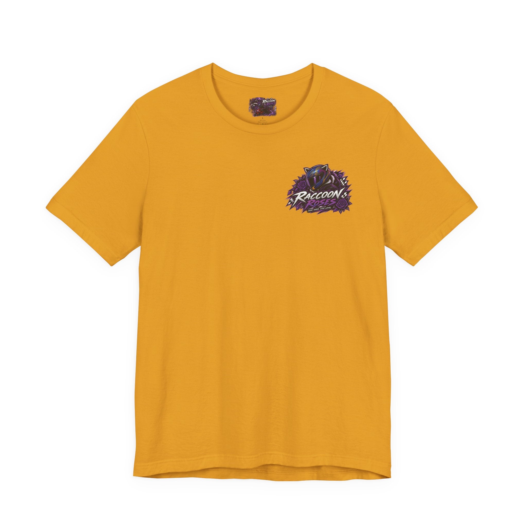 Raccoon Rose Motorcycle Graphic Tee