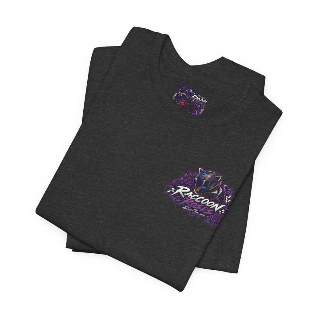 Raccoon Rose Motorcycle Graphic Tee