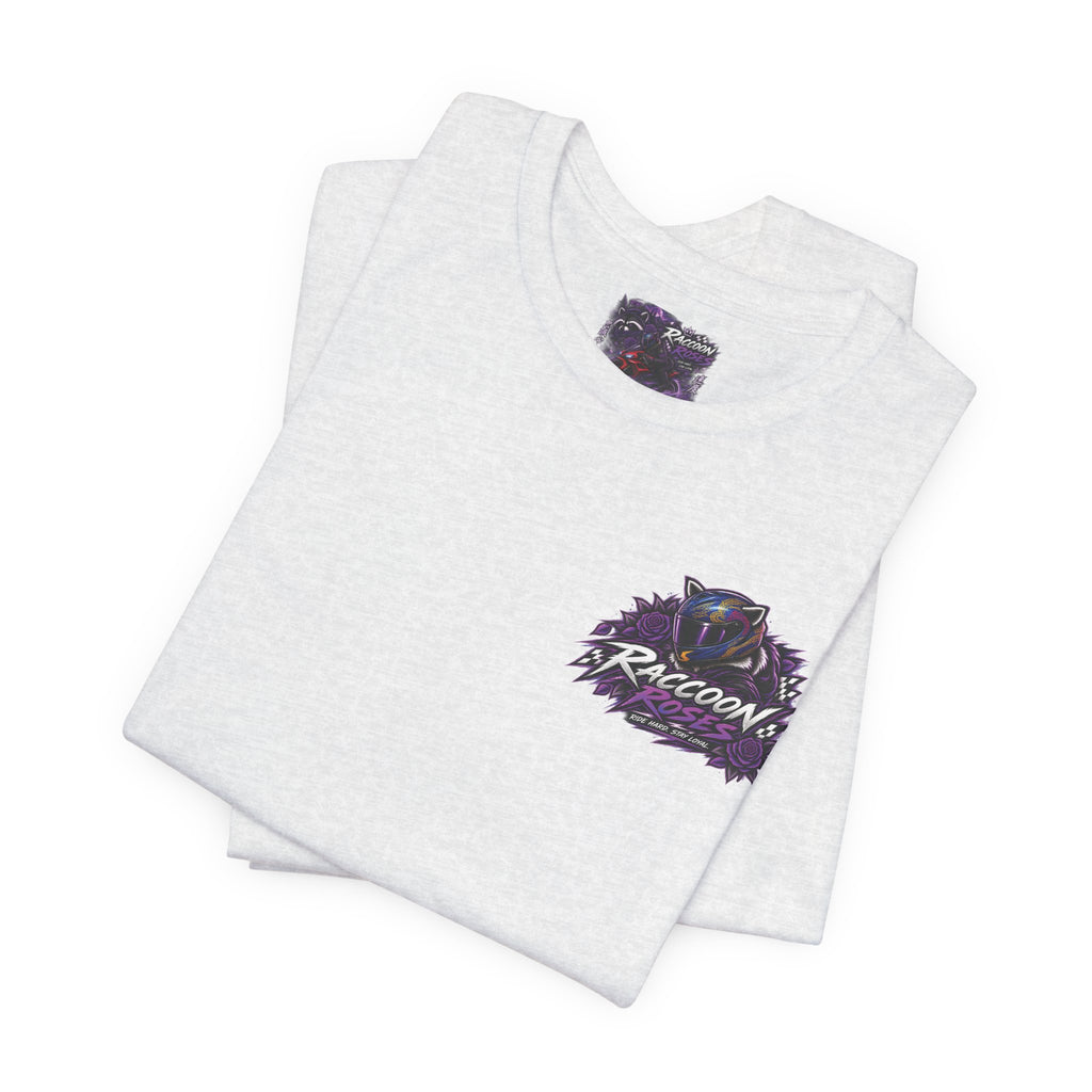 Raccoon Rose Motorcycle Graphic Tee