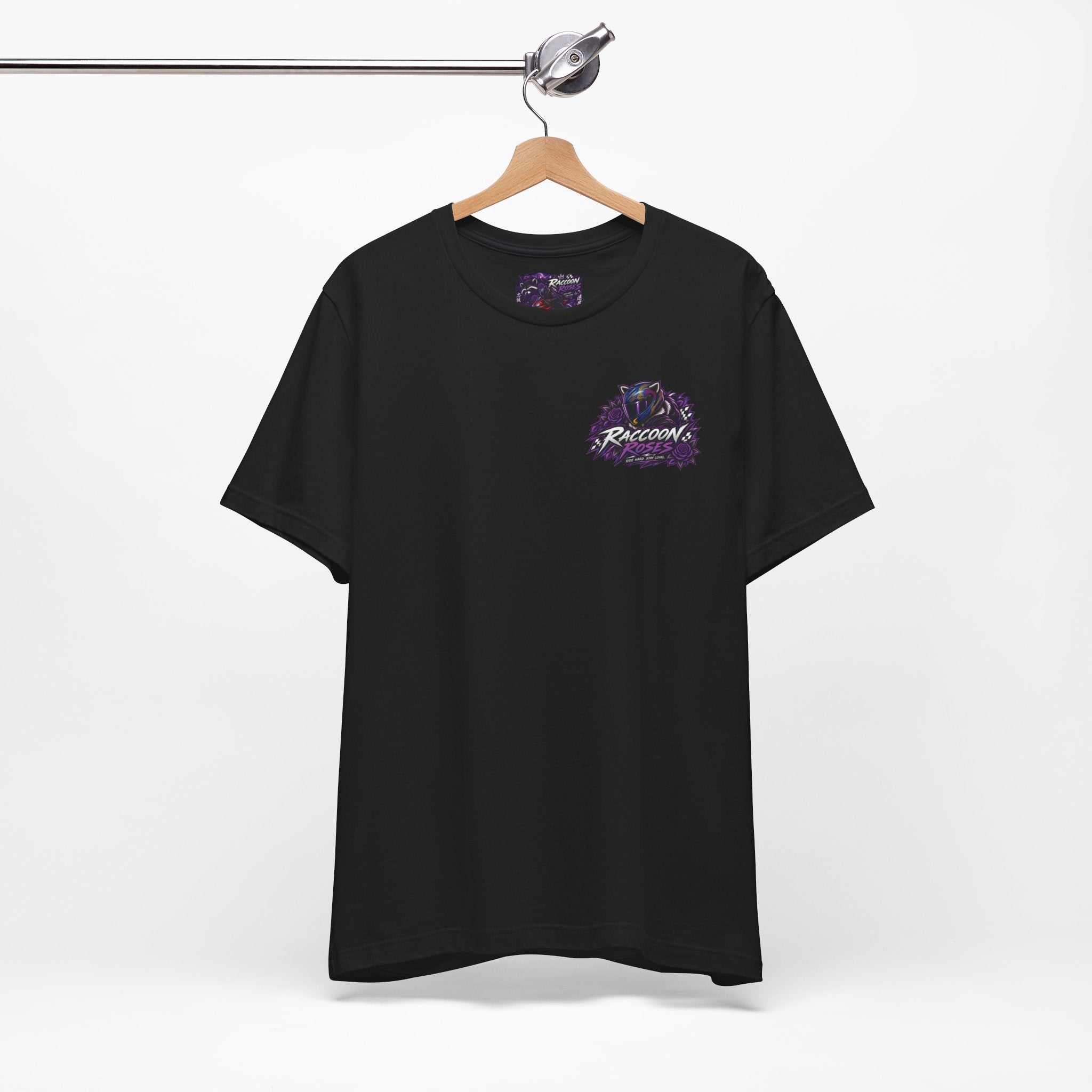 Raccoon Rose Motorcycle Graphic Tee