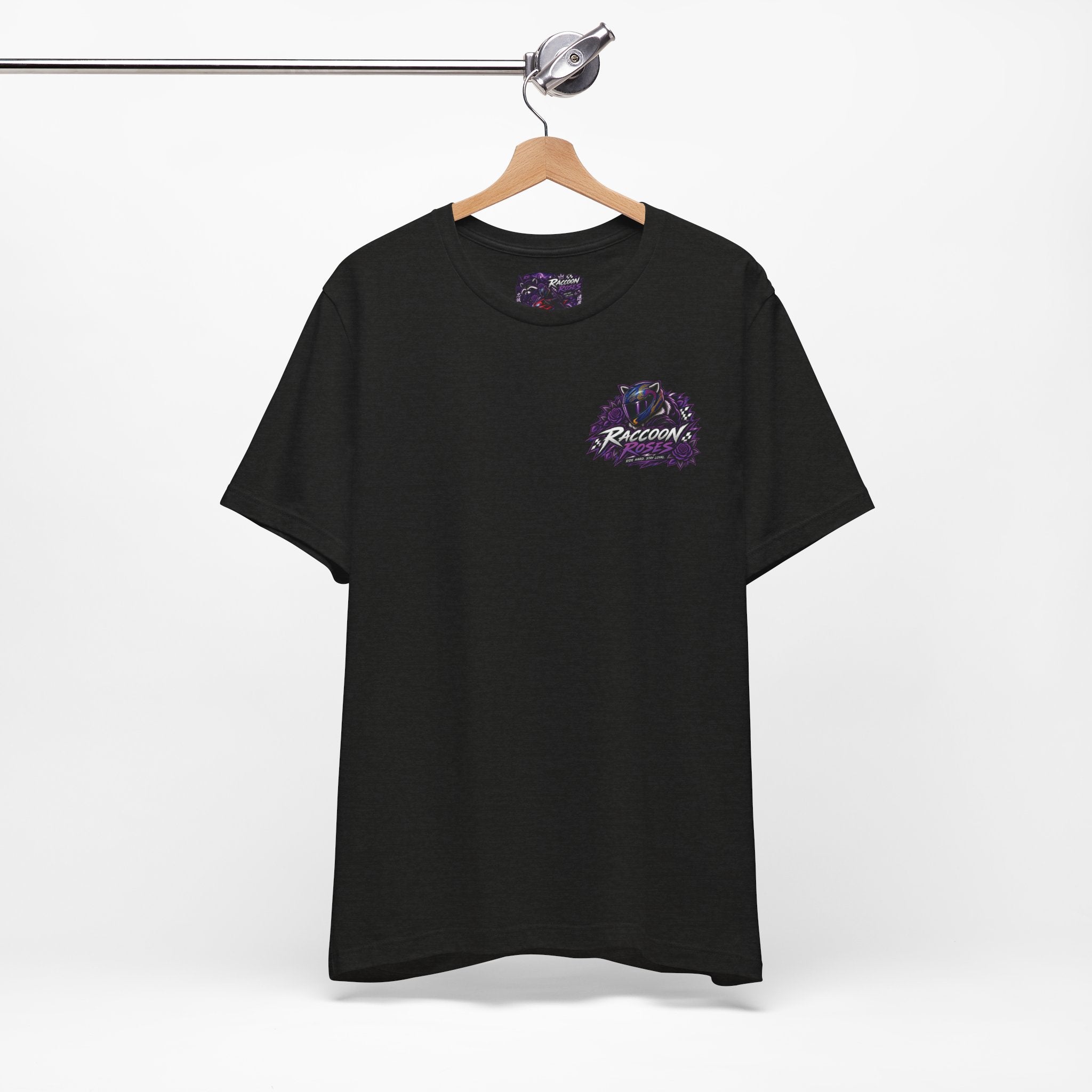 Raccoon Rose Motorcycle Graphic Tee